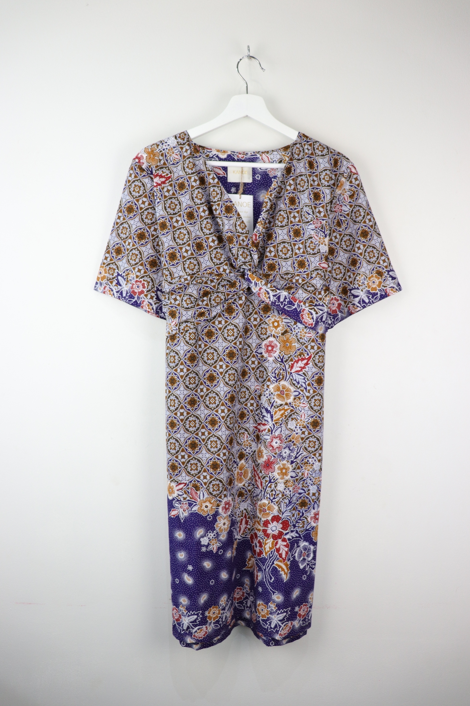 Twisted Front Dress - Cool Breeze