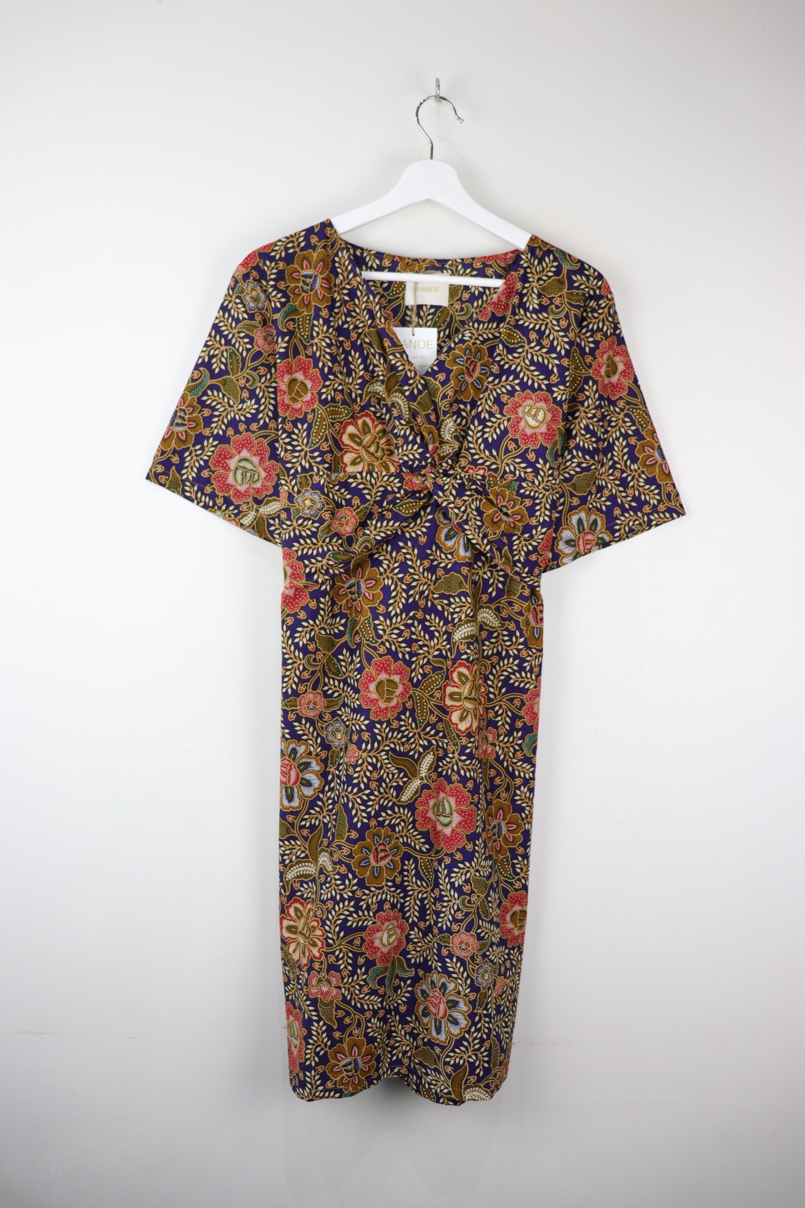 Twisted Front Dress - Calming Skies