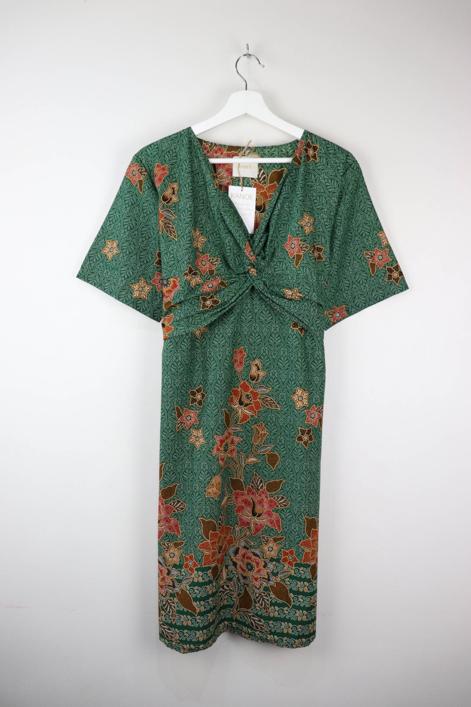 Twisted Front Dress - Grassy Growth