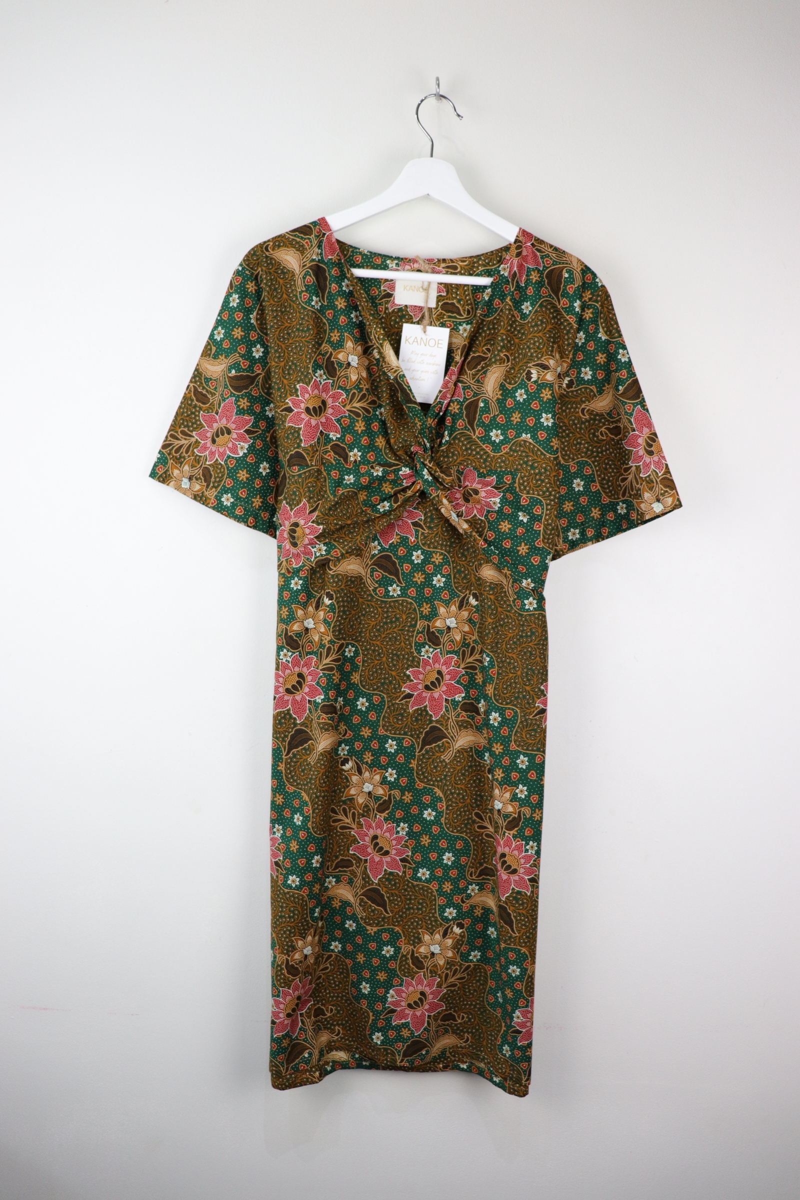 Twisted Front Dress - Forest Peace