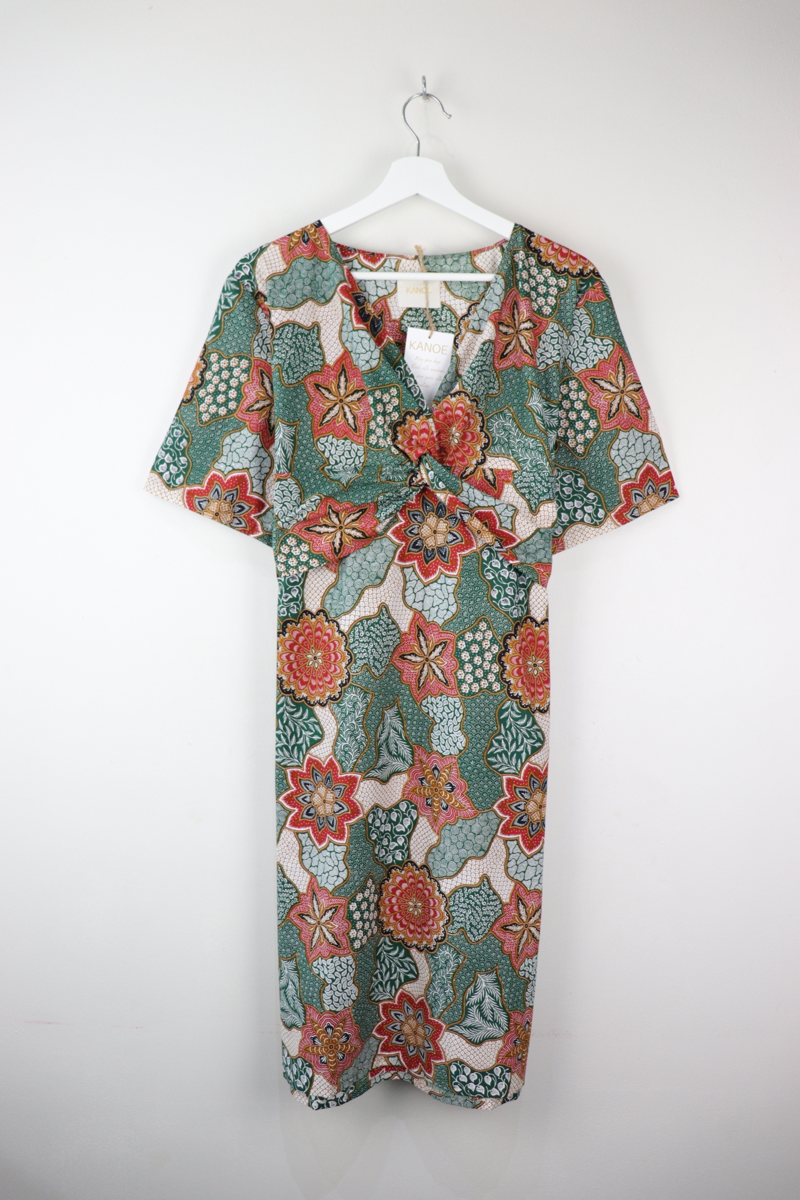 Twisted Front Dress - Nature Calm
