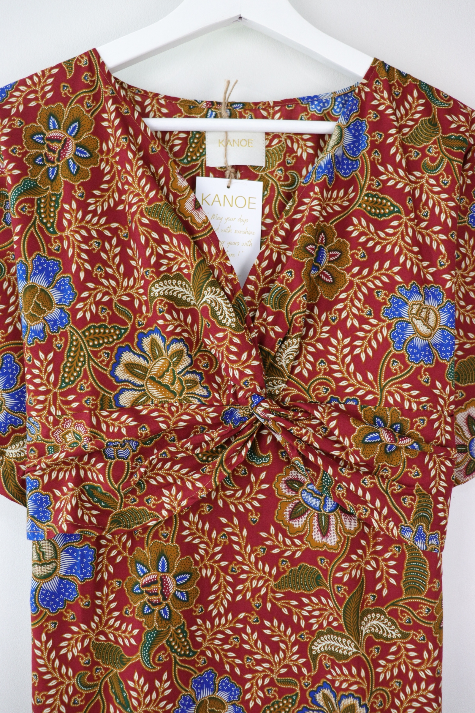 Twisted Front Dress - Scarlet Heart
