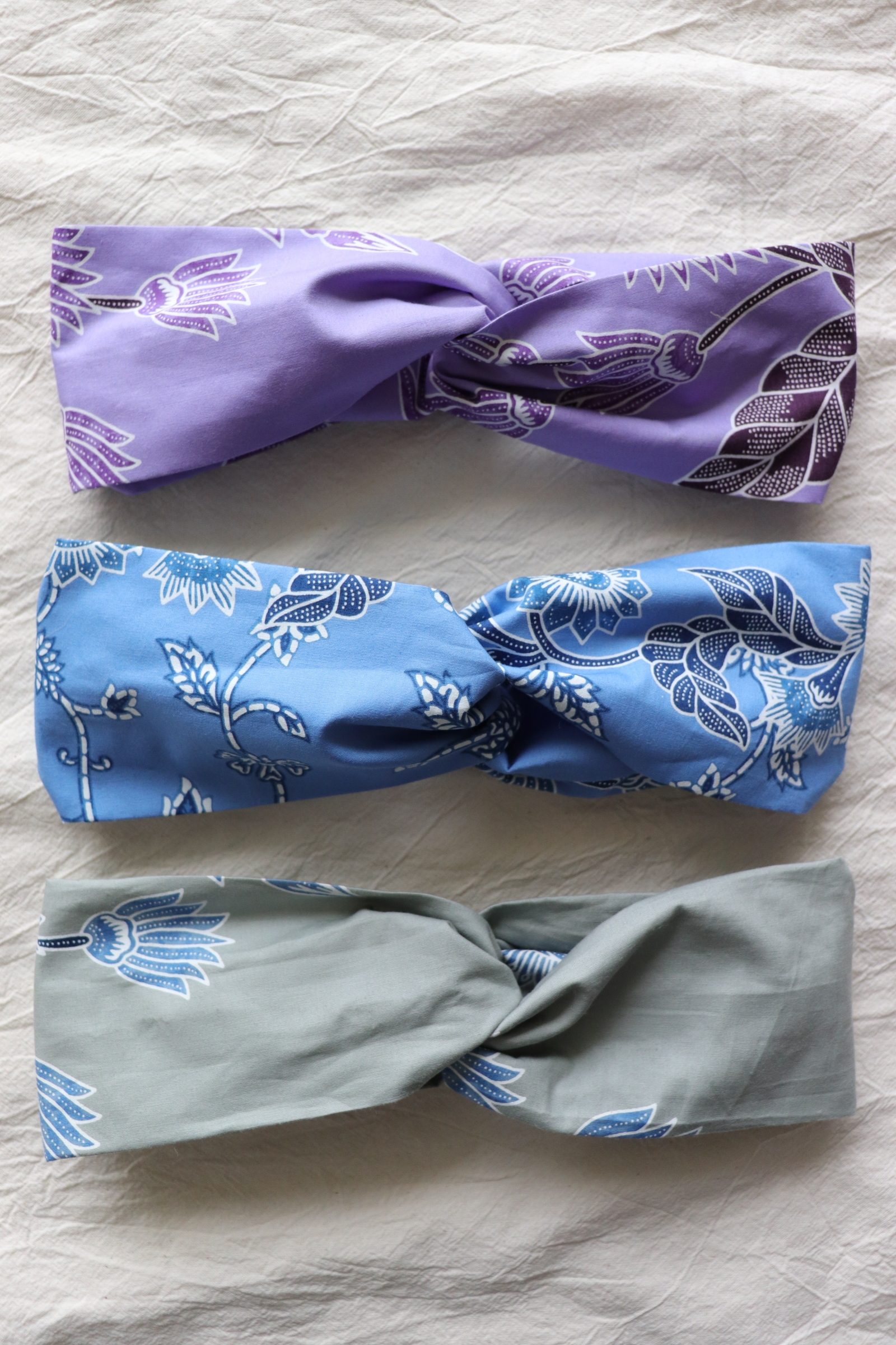 Crossover Batik Headband - Pastel Batik