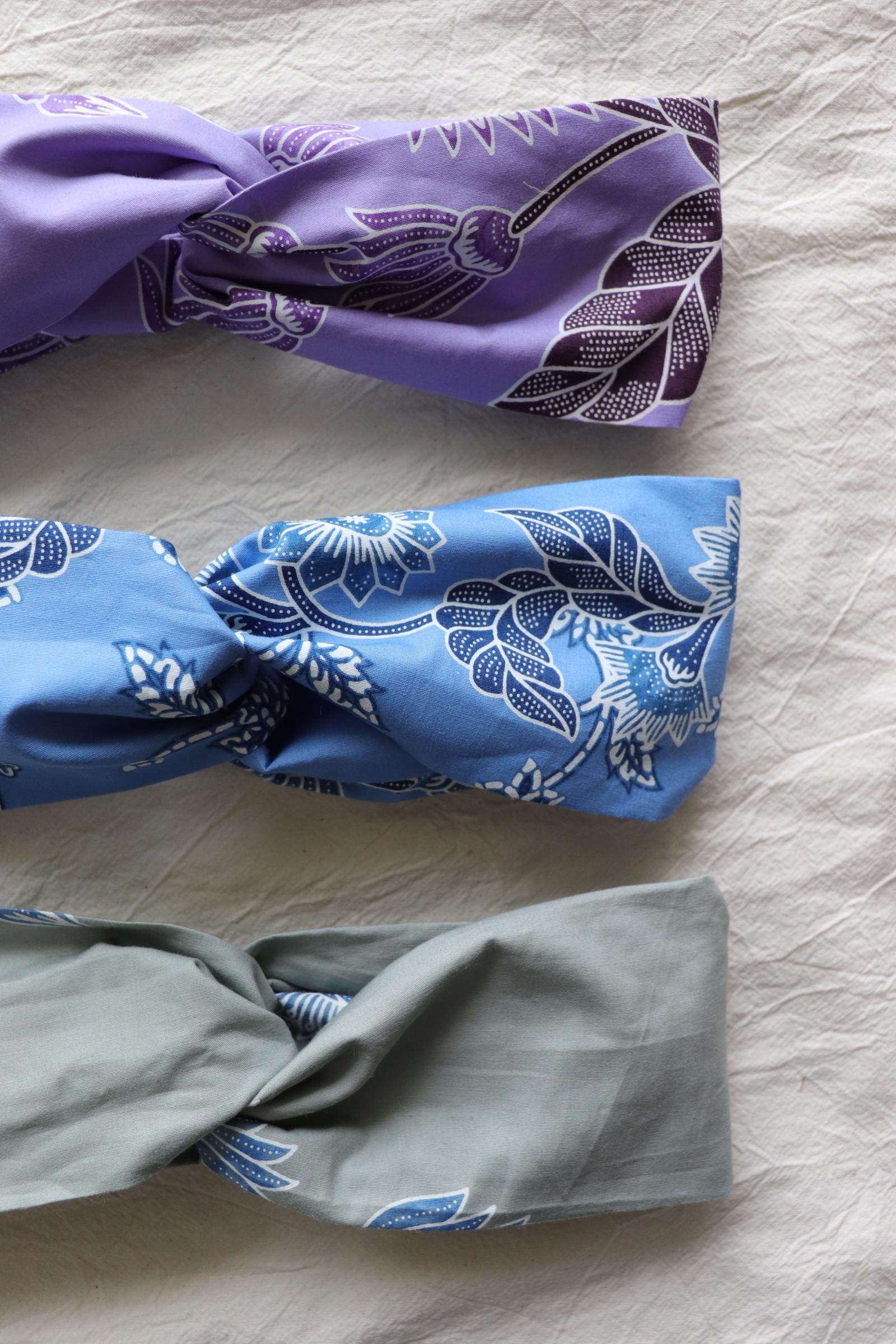 Crossover Batik Headband - Pastel Batik