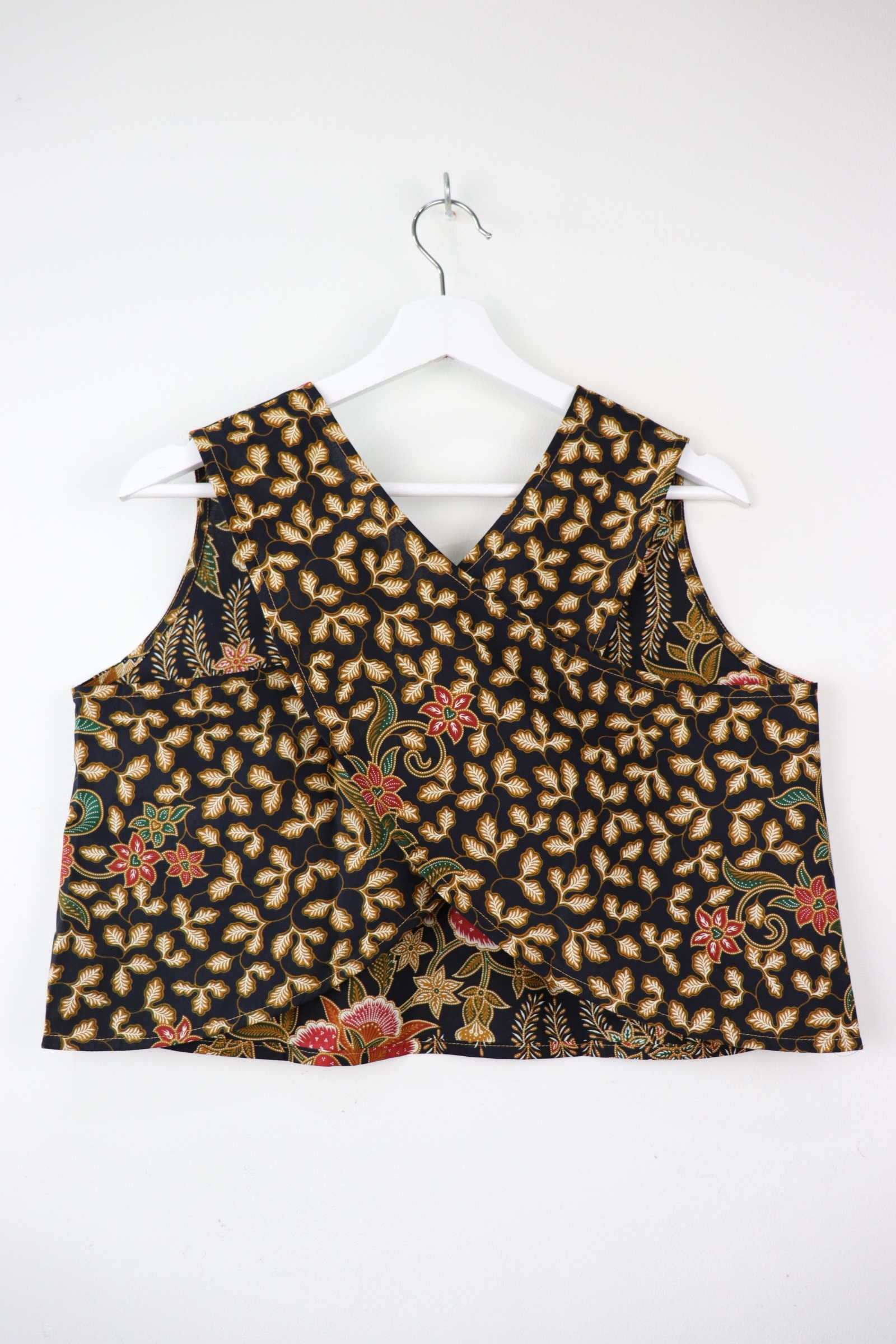 Two-Tone Napkin Batik Top - Boba Tea (M)