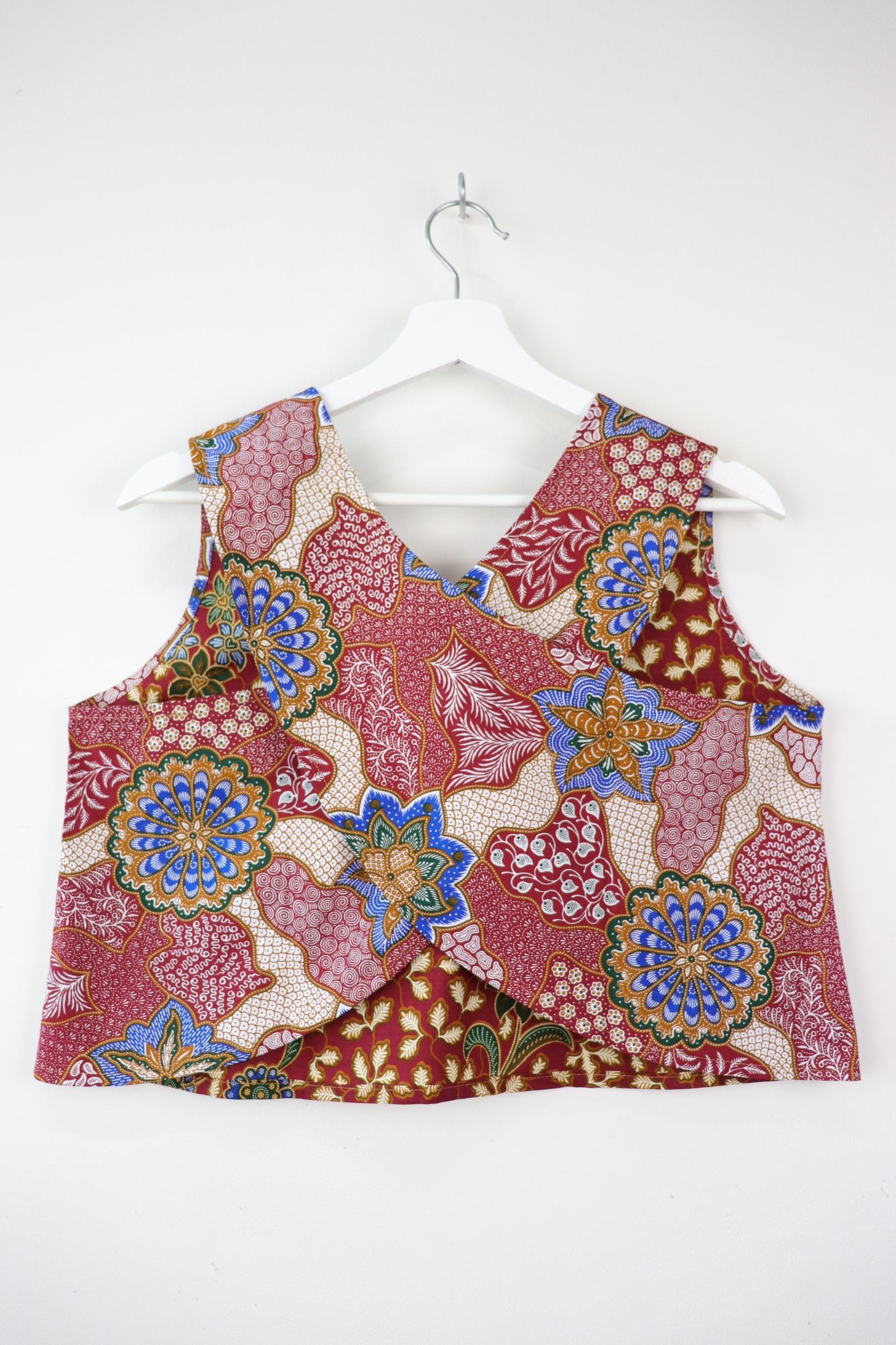 Two-Tone Napkin Batik Top - Ais Kacang (M)
