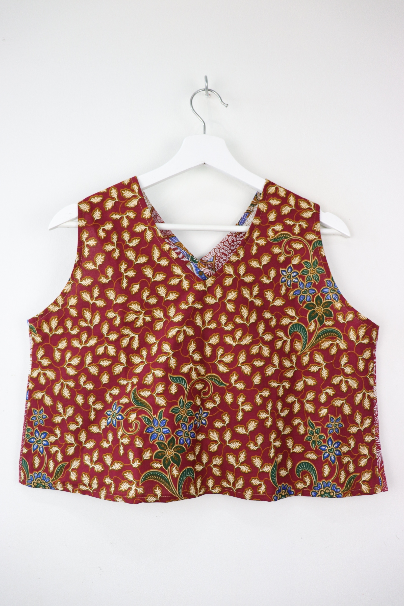 Two-Tone Napkin Batik Top - Ais Kacang (M)