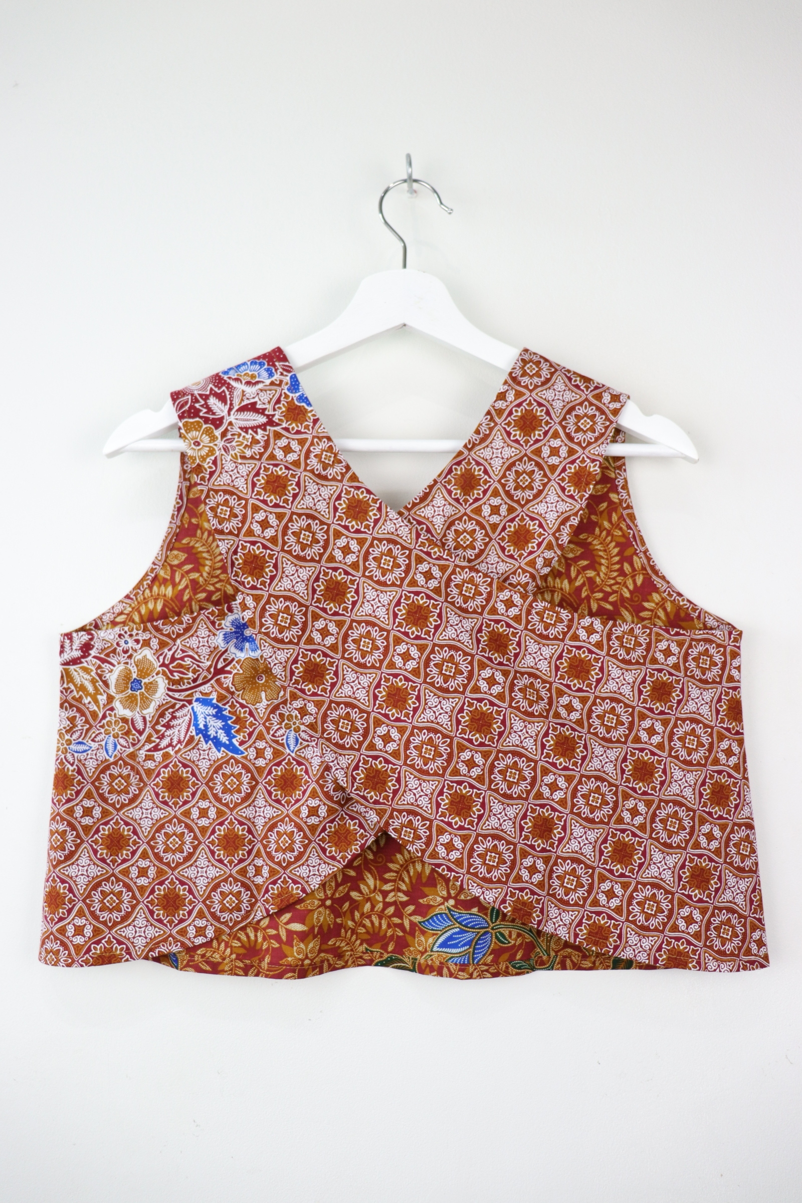 Two-Tone Napkin Batik Top - Apam (M)