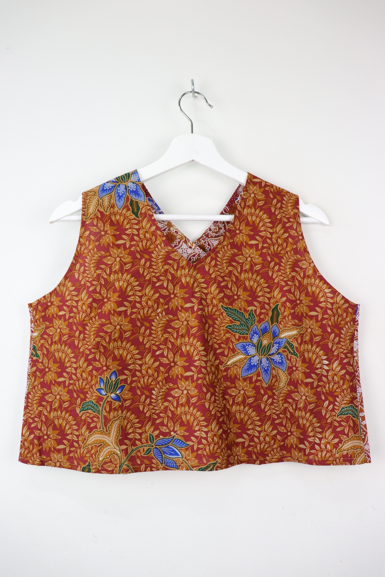 Two-Tone Napkin Batik Top - Apam (M)