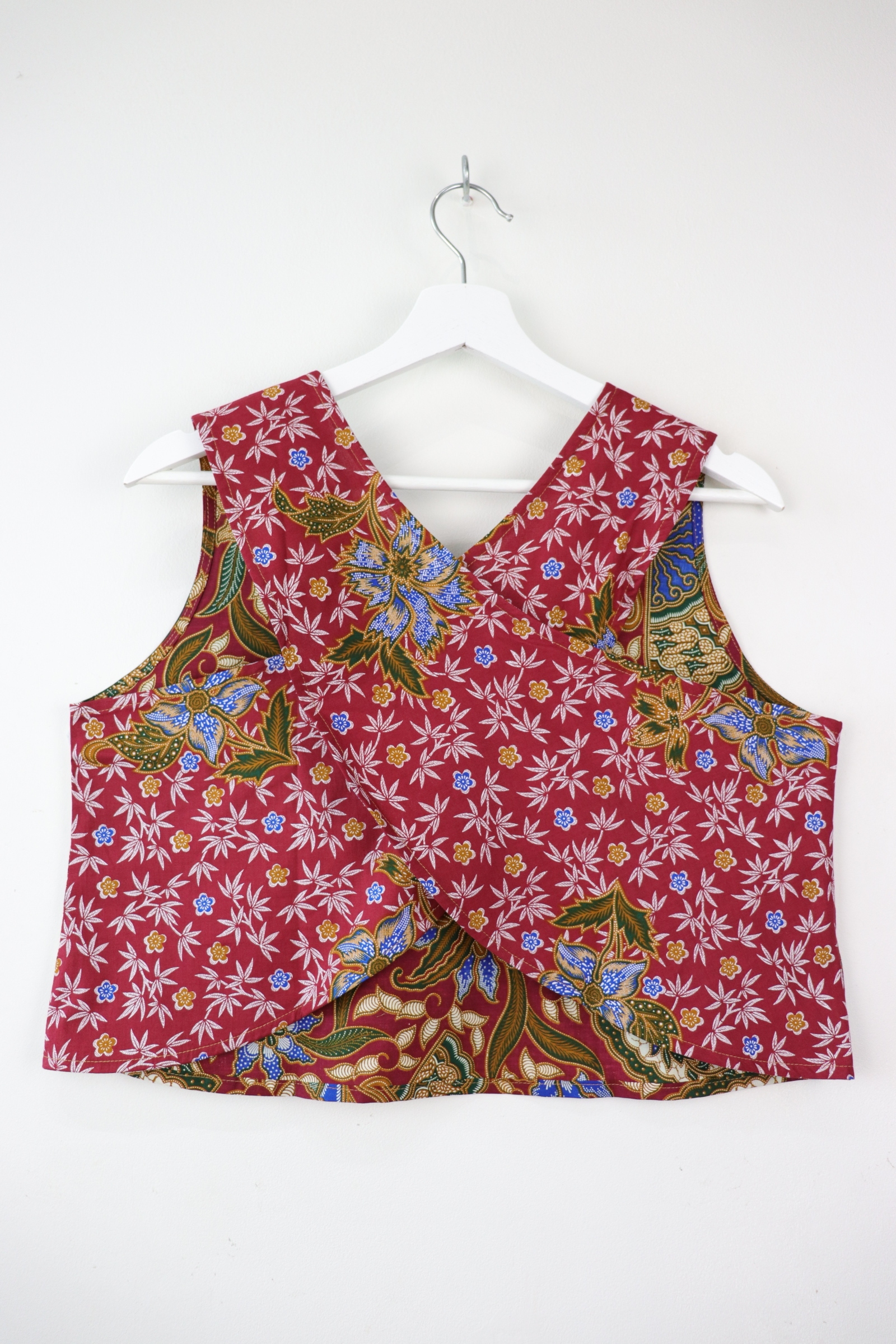 Two-Tone Napkin Batik Top - Kue Sago (M)