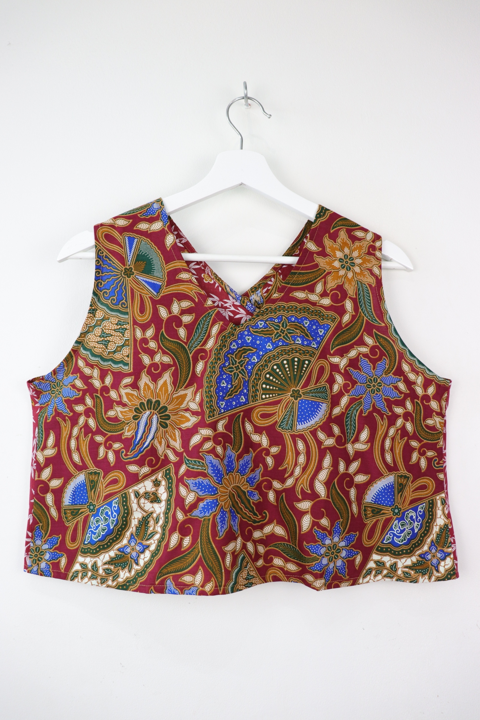 Two-Tone Napkin Batik Top - Kue Sago (M)