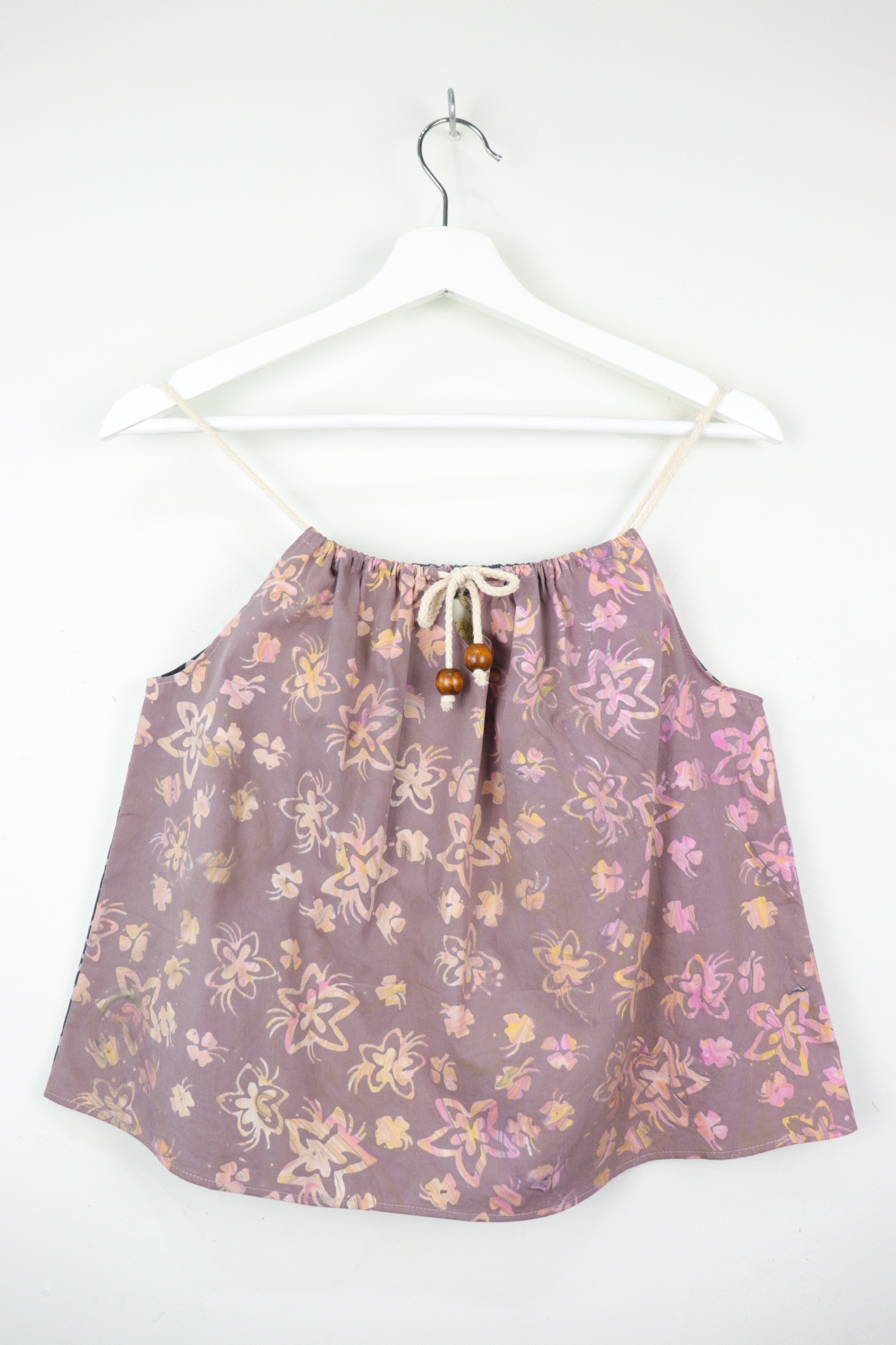 Two-tone Getaway Batik Top - Capri [ Handmade ]