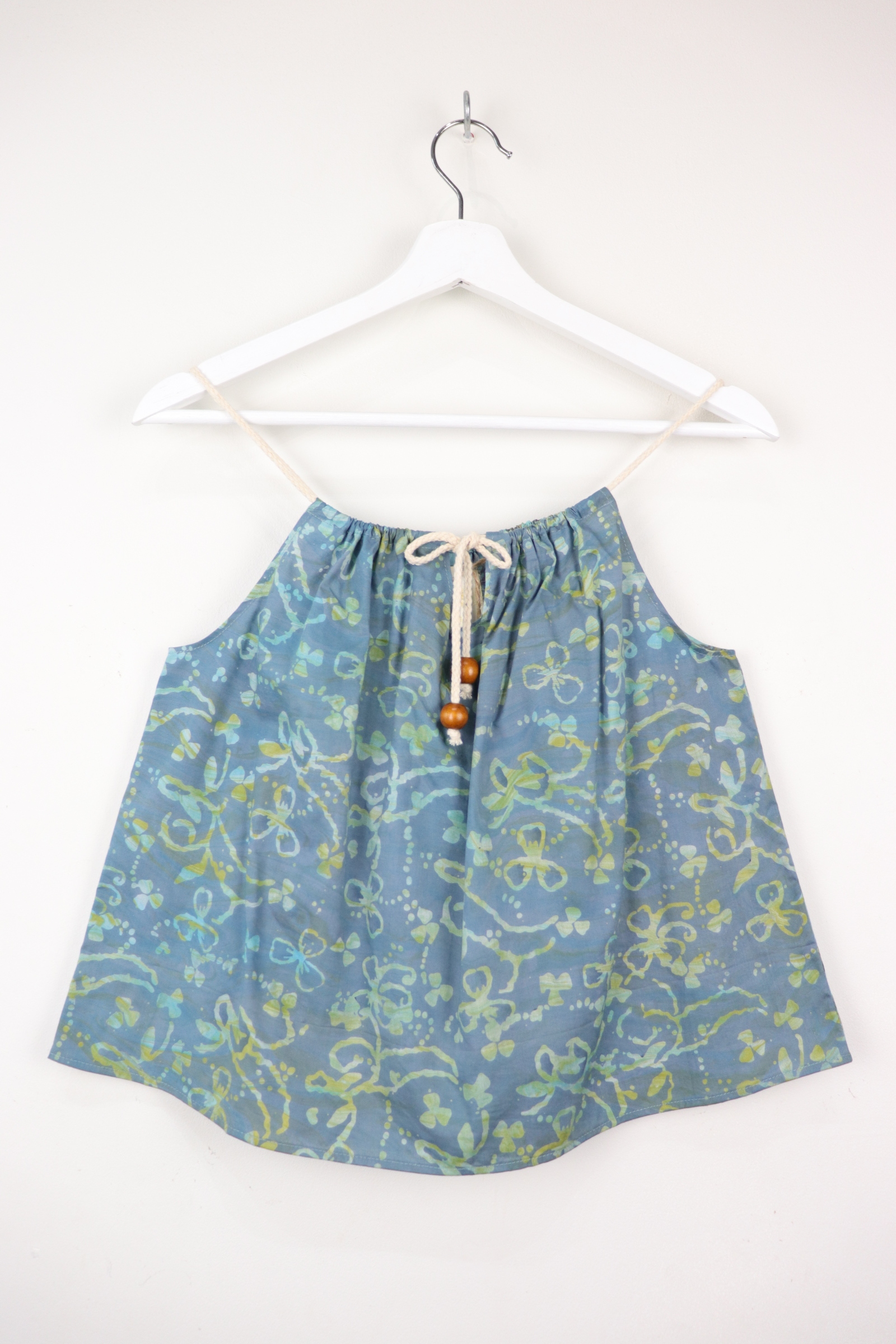 Two-tone Getaway Batik Top - Skye [ Handmade ]