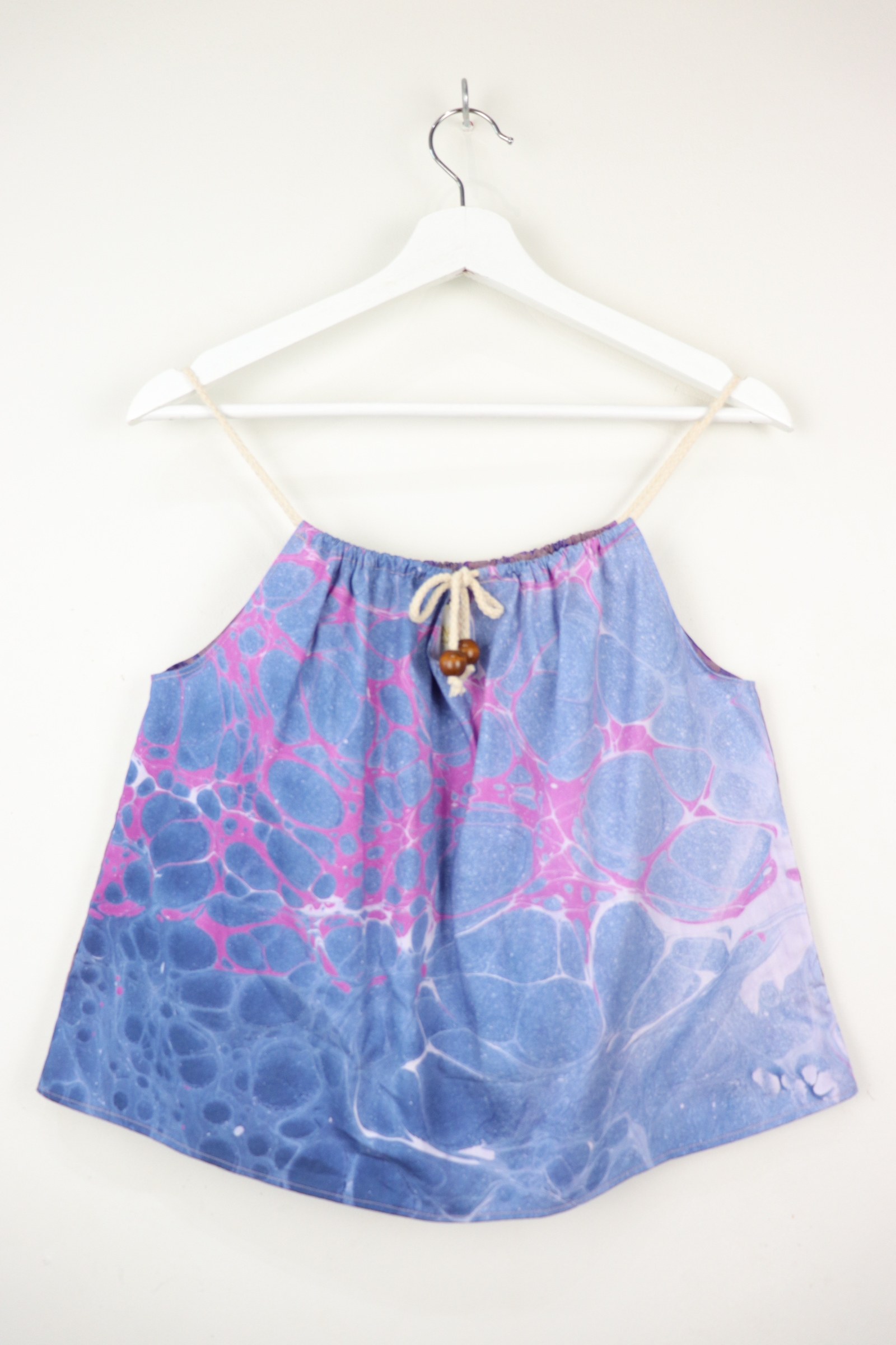 Two-tone Getaway Batik Top - Tahiti [ Handmade ]