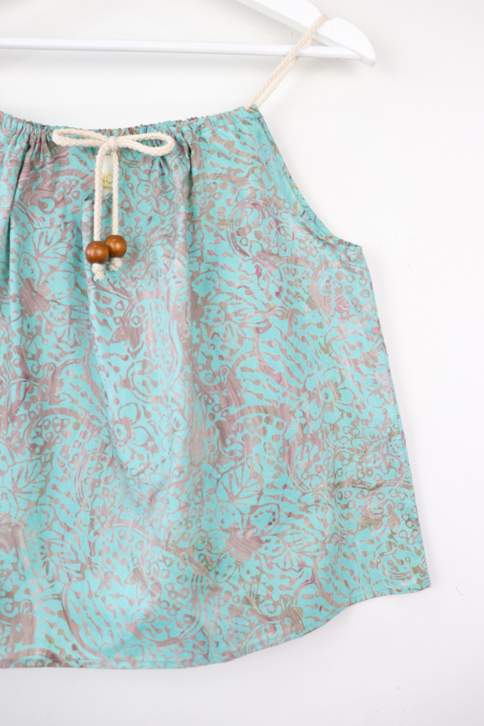 Two-Tone Getaway Batik Top - Bali [ Handmade ]
