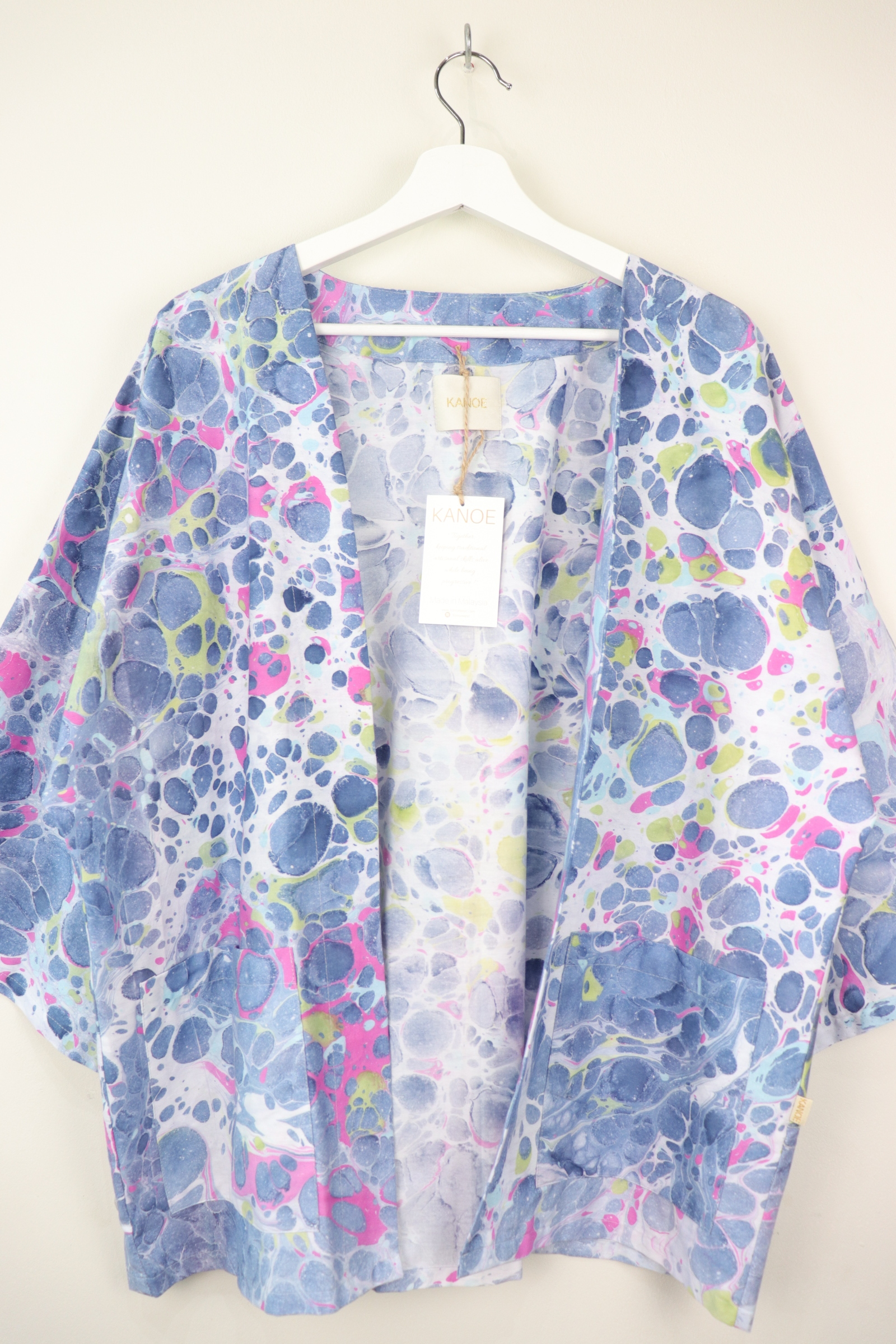 Batik Kimono Basic - Luminous Cloud [ Handmade ]