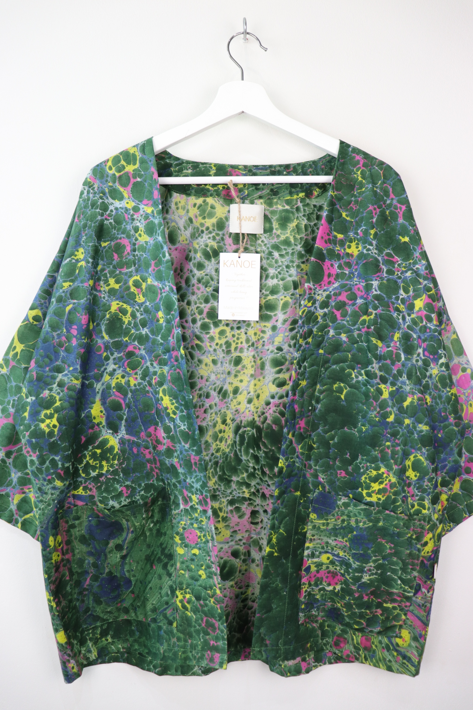 Batik Kimono Basic - Opaque Jade [ Handmade ]