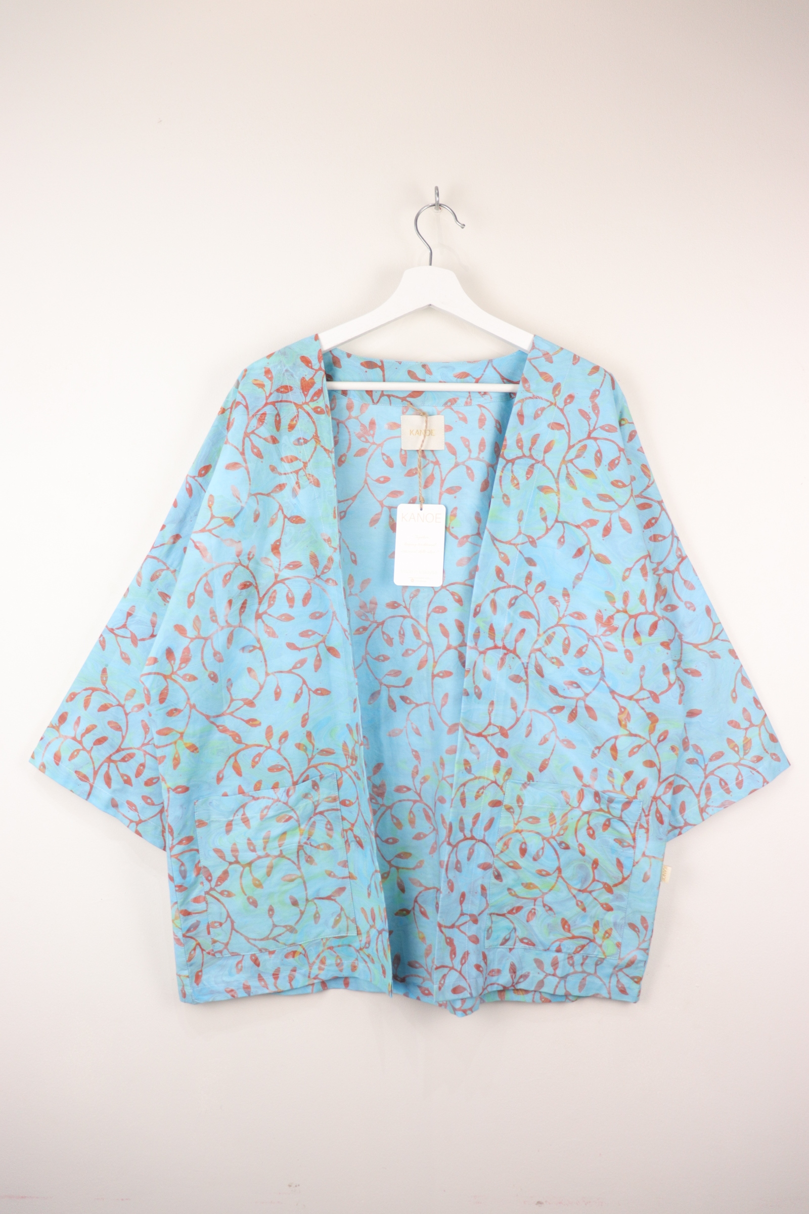 Batik Kimono Basic - Coral Bloom [ Handmade ]