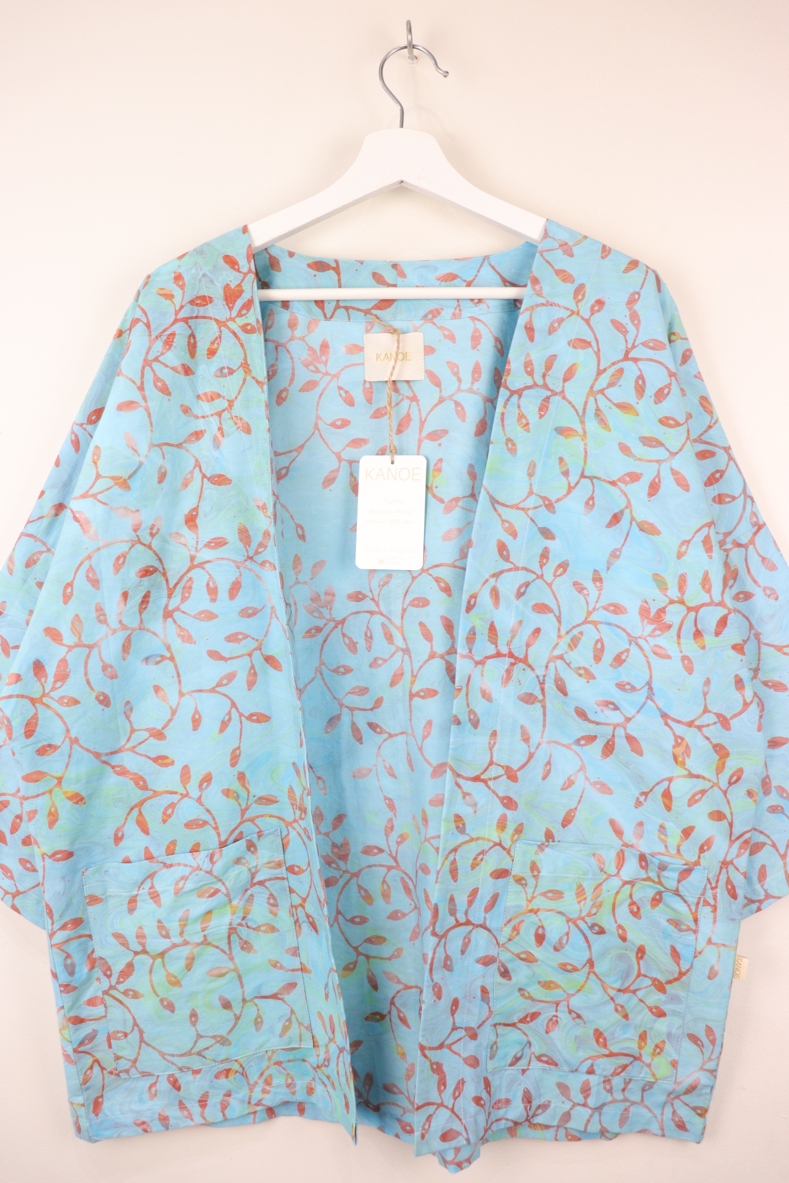 Batik Kimono Basic - Coral Bloom [ Handmade ]