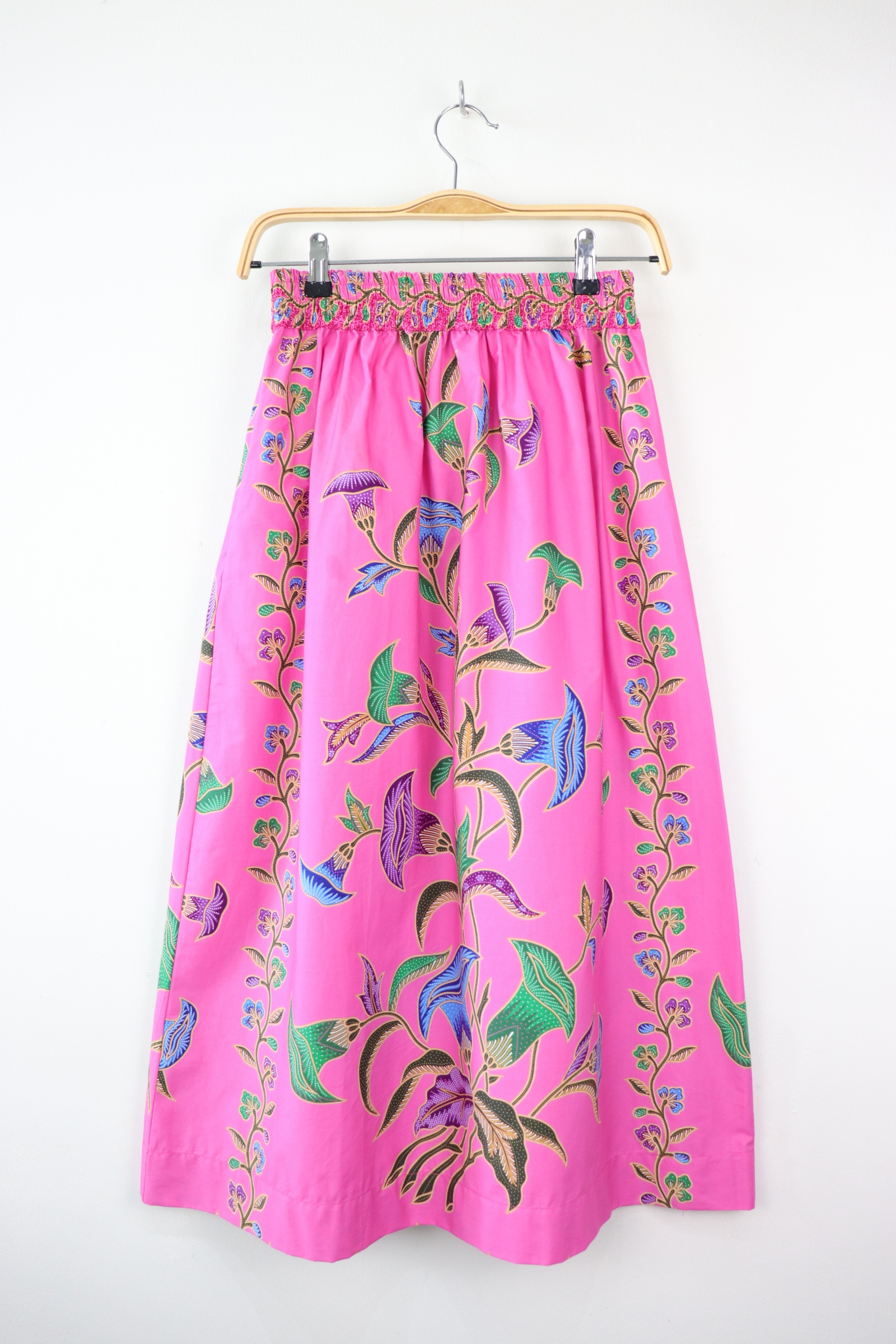 Batik Maxi Skirt - Bougainvillea (M)