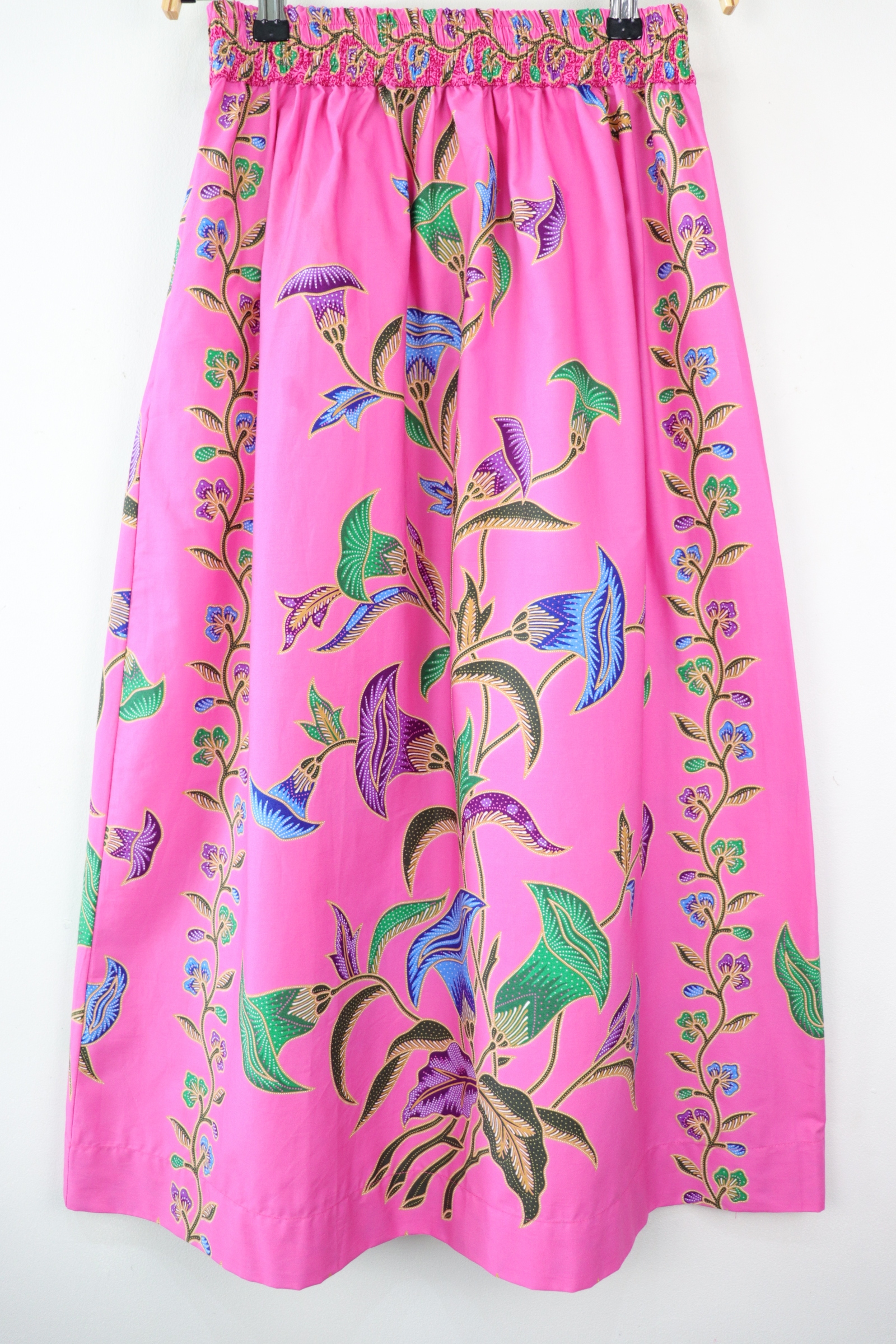 Batik Maxi Skirt - Bougainvillea (M)