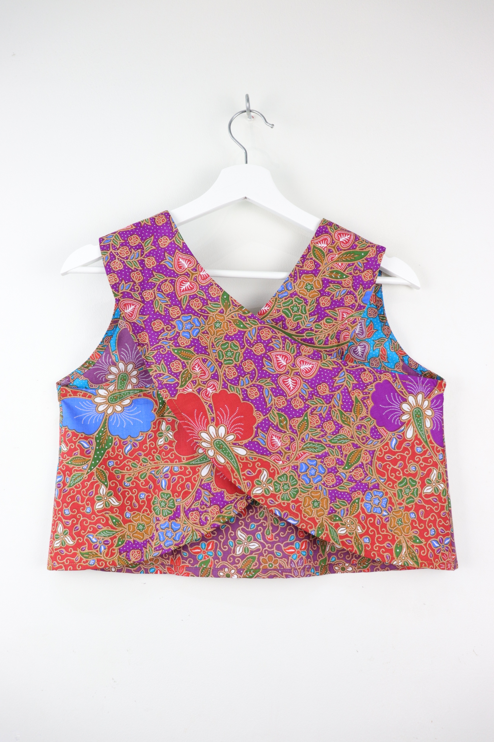 Two-Tone Napkin Batik Top - Maya Blue (S)