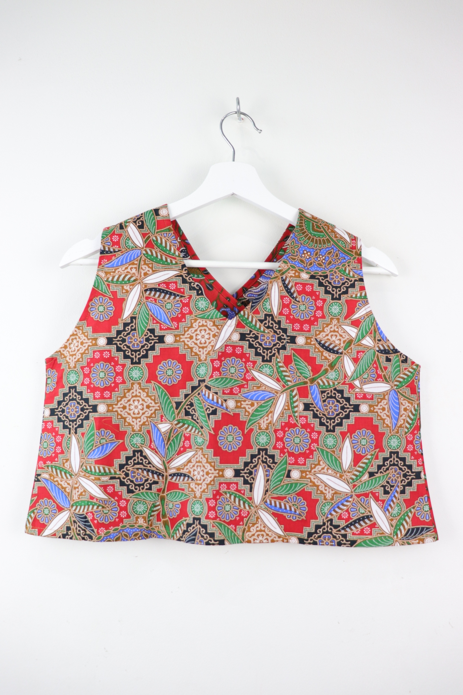 Two-Tone Napkin Batik Top - Feisty Fi (S)
