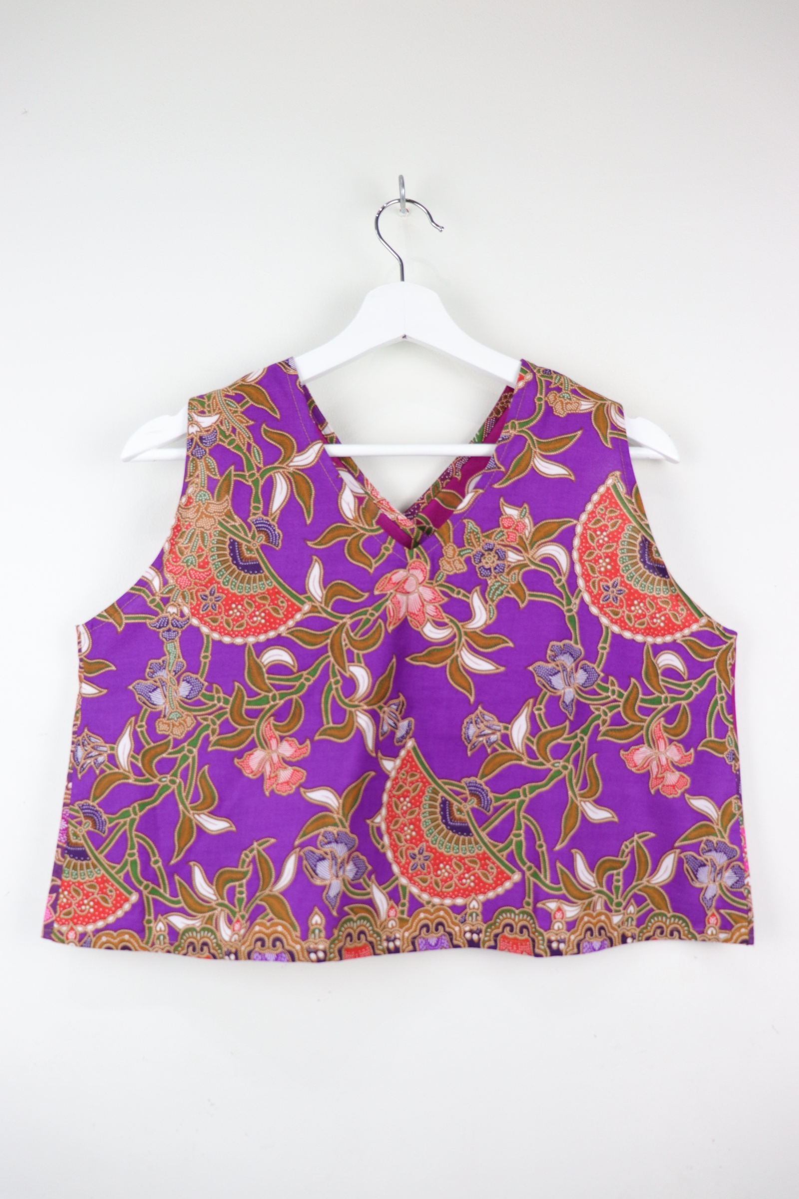 Two-Tone Napkin Batik Top - Vino (M)