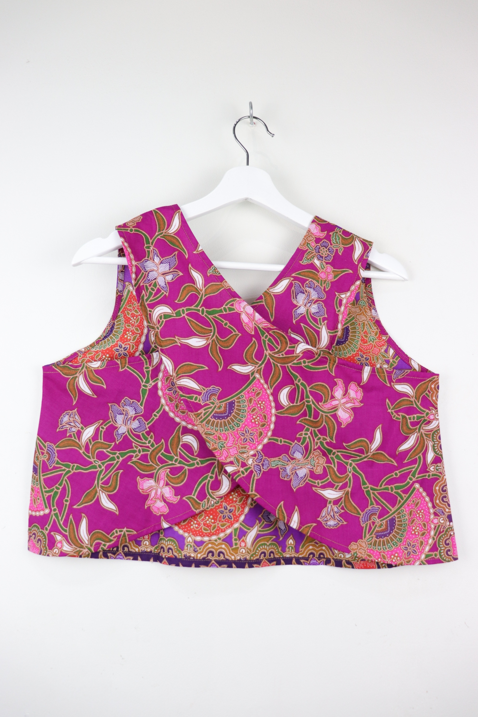 Two-Tone Napkin Batik Top - Vino (M)
