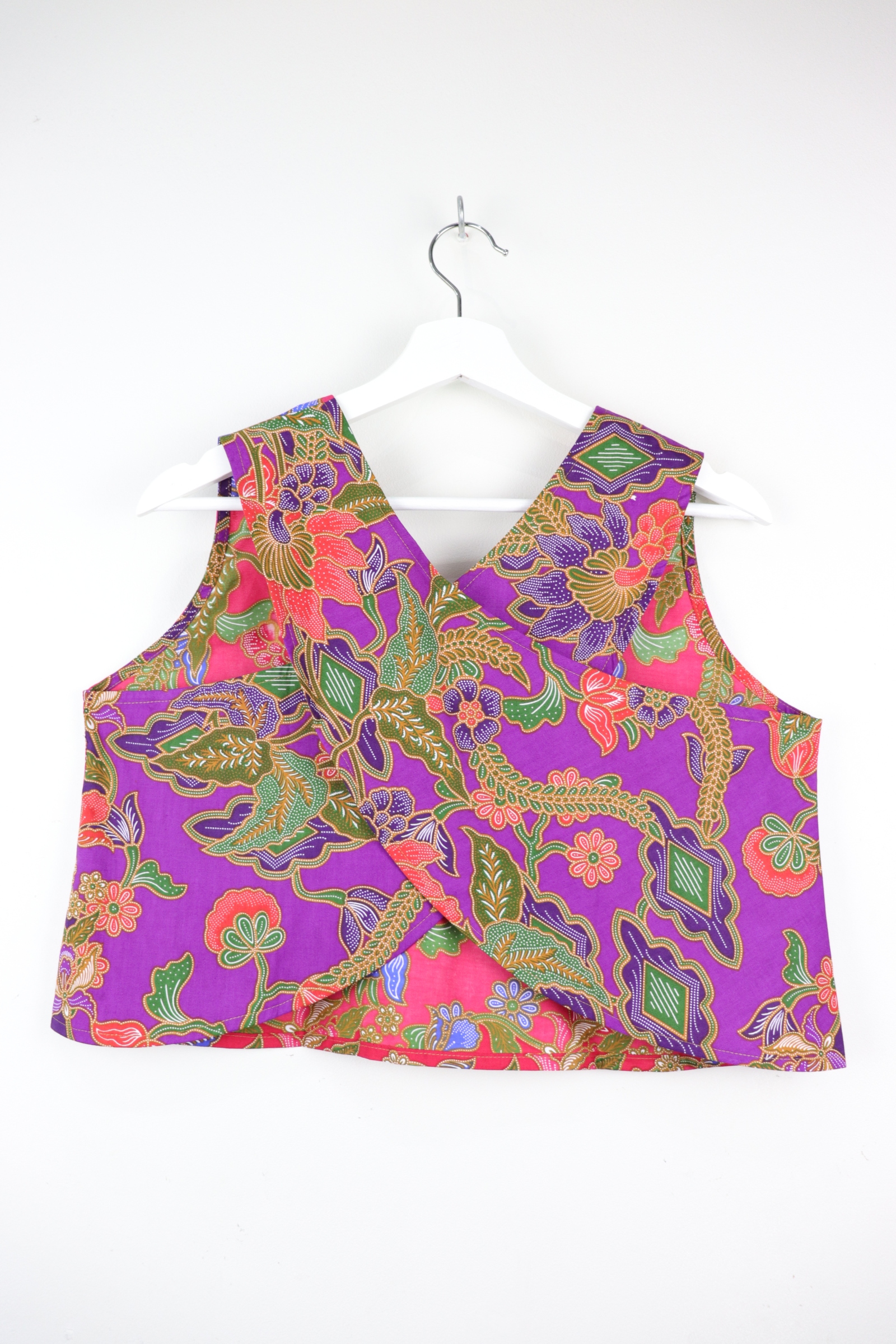Two-Tone Napkin Batik Top - Cherry Pie (M)