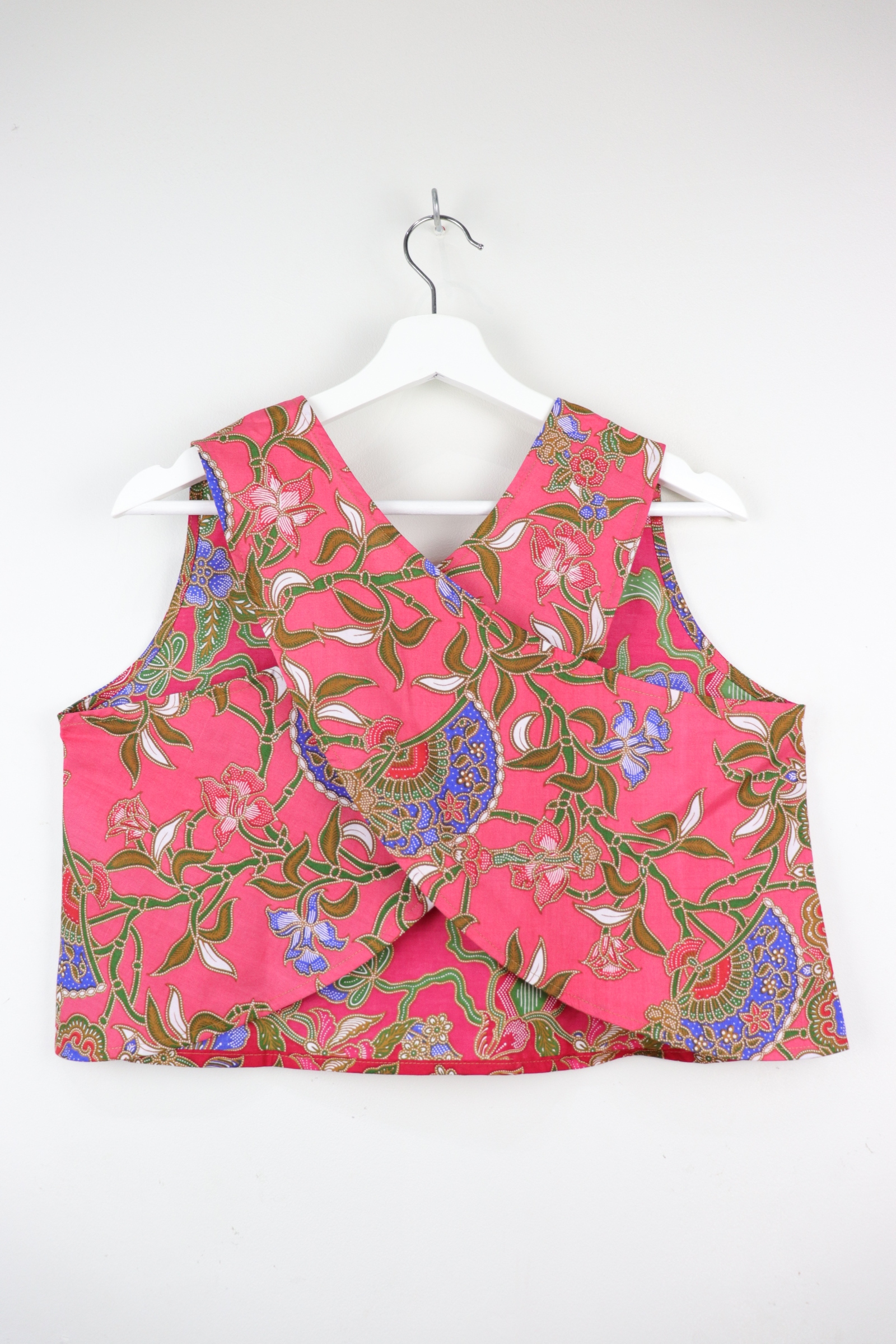 Two-Tone Napkin Batik Top - Strawberry Tart (M)