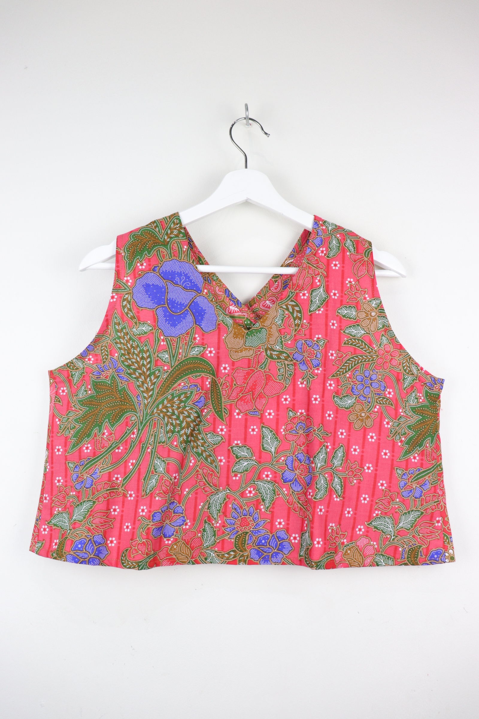 Two-Tone Napkin Batik Top - Hello Kitty (M)