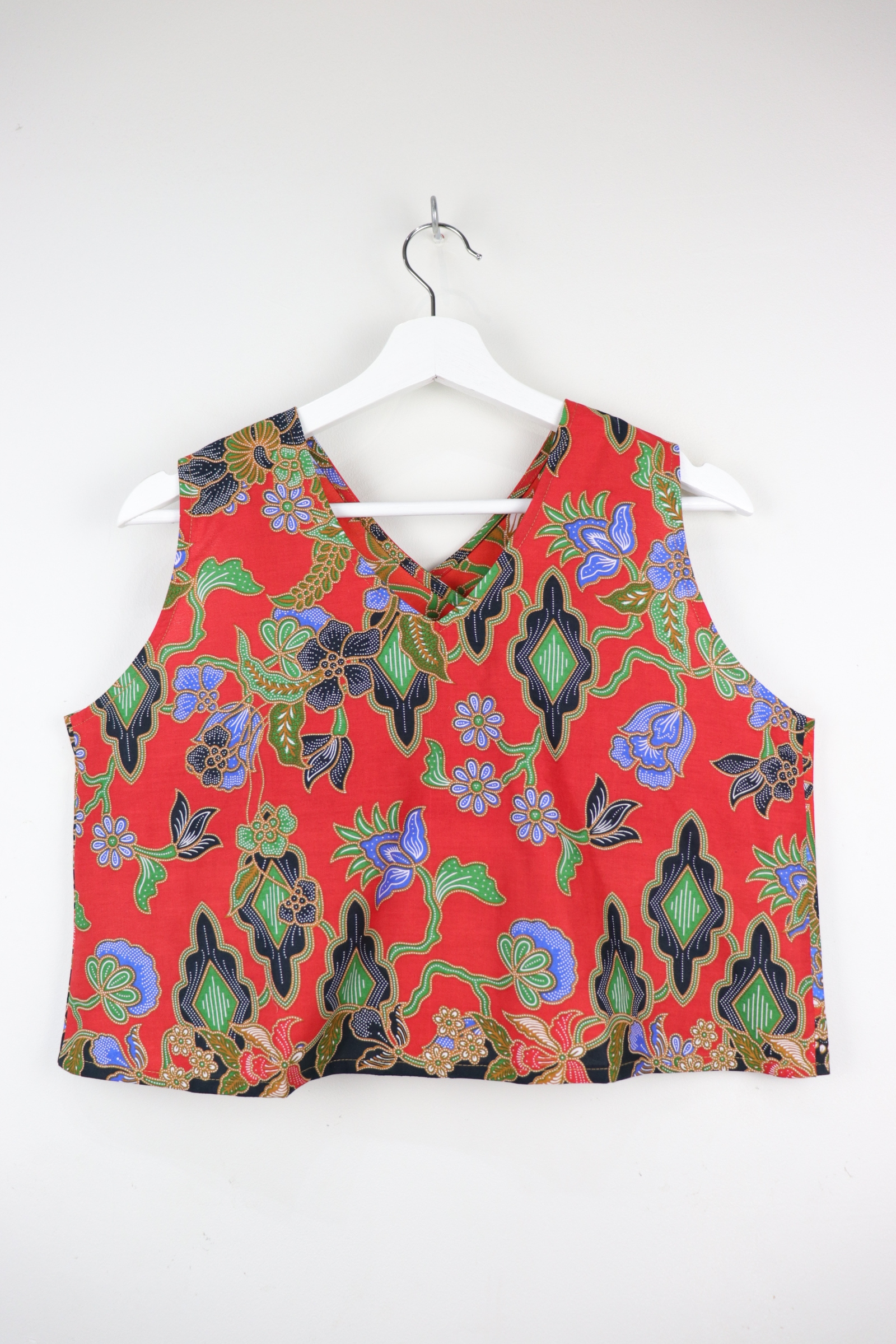 Two-Tone Napkin Batik Top - Fiery Glow (M)