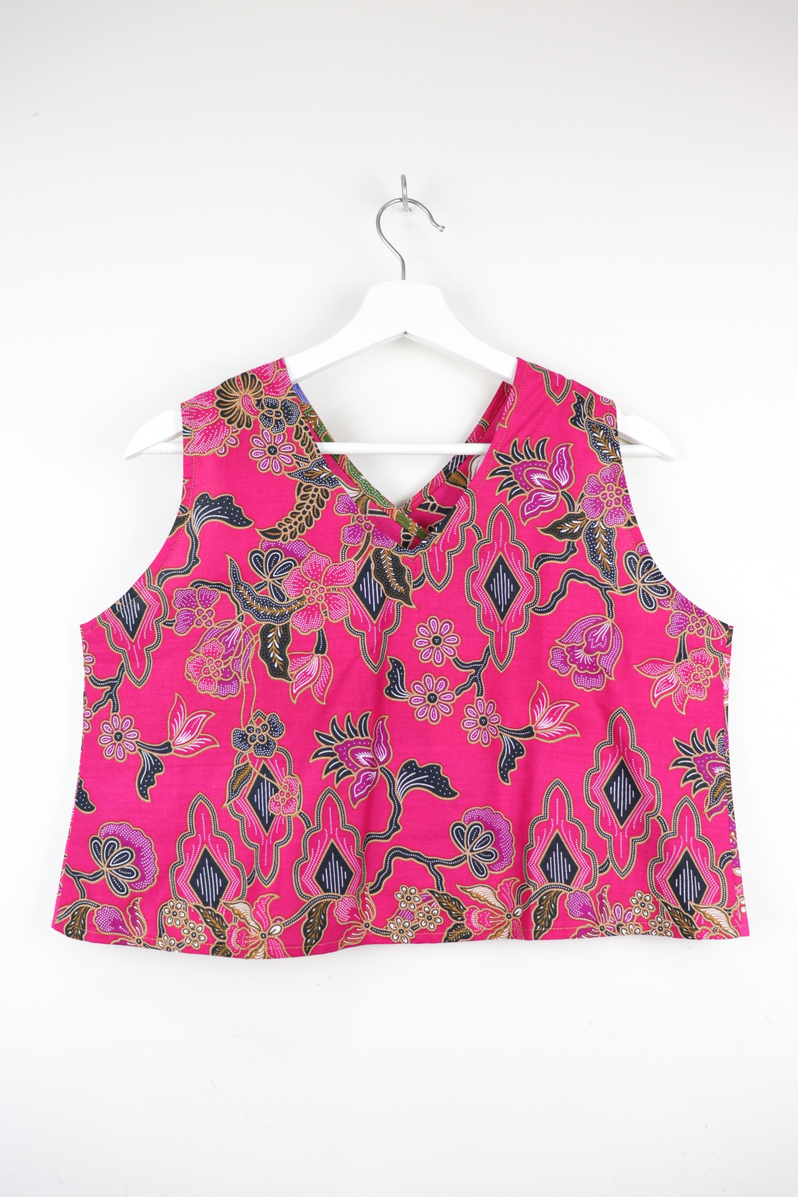 Two-Tone Napkin Batik Top - Feisty Fu (M)