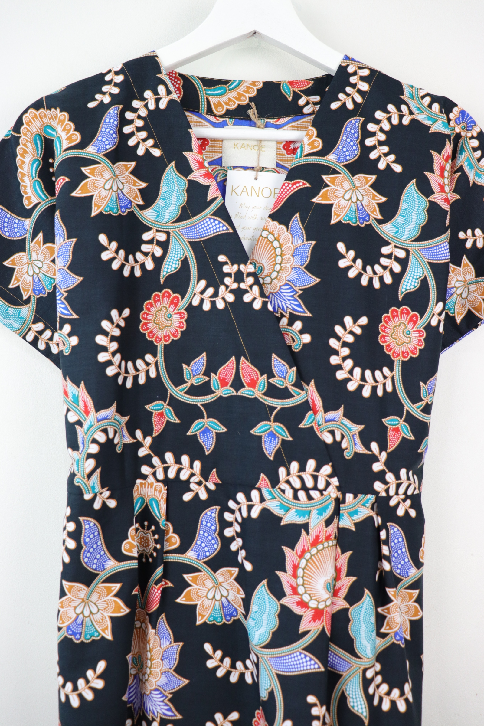 Kimono wrap dress - Suzi (Blue)