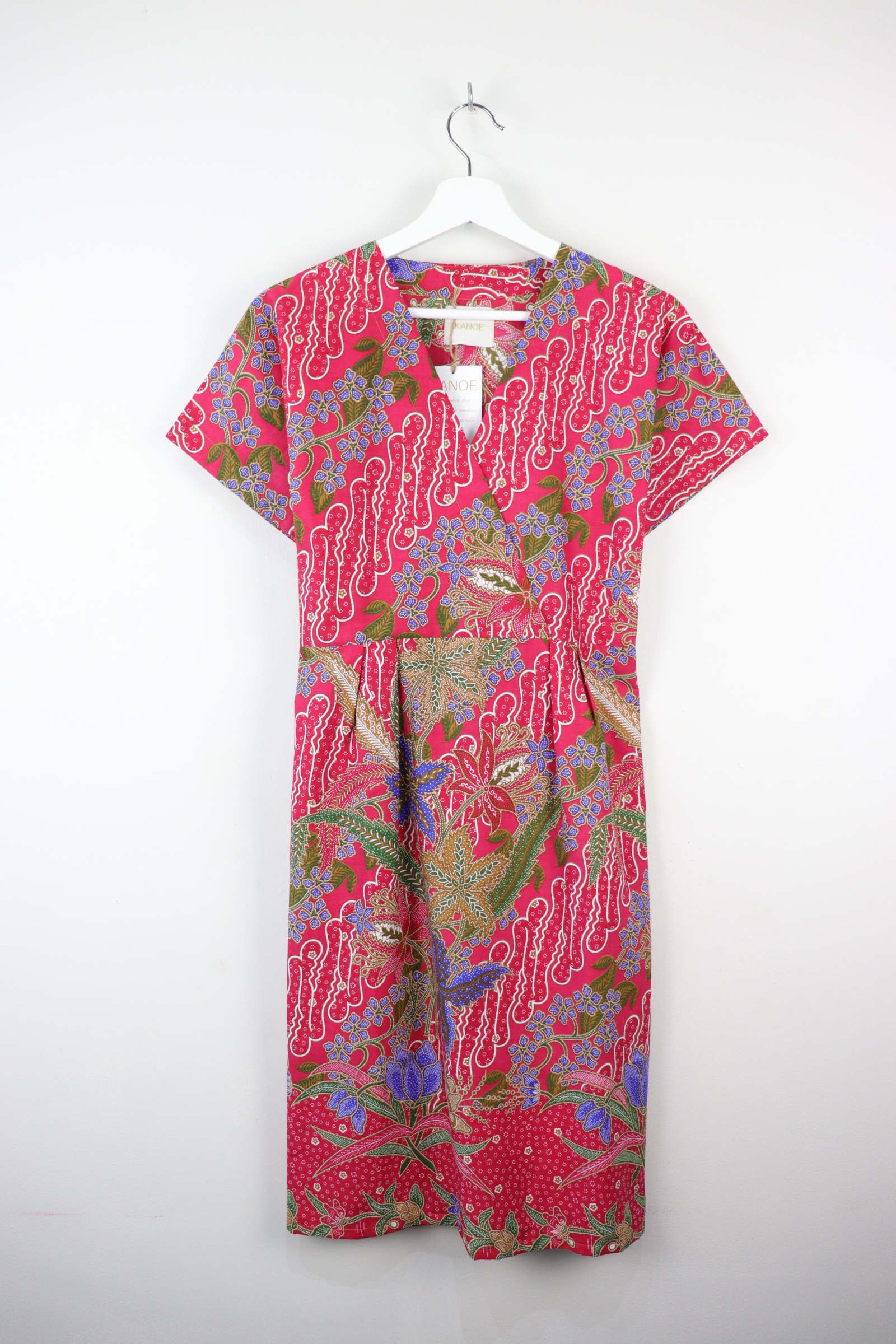 Kimono wrap dress - Tomato