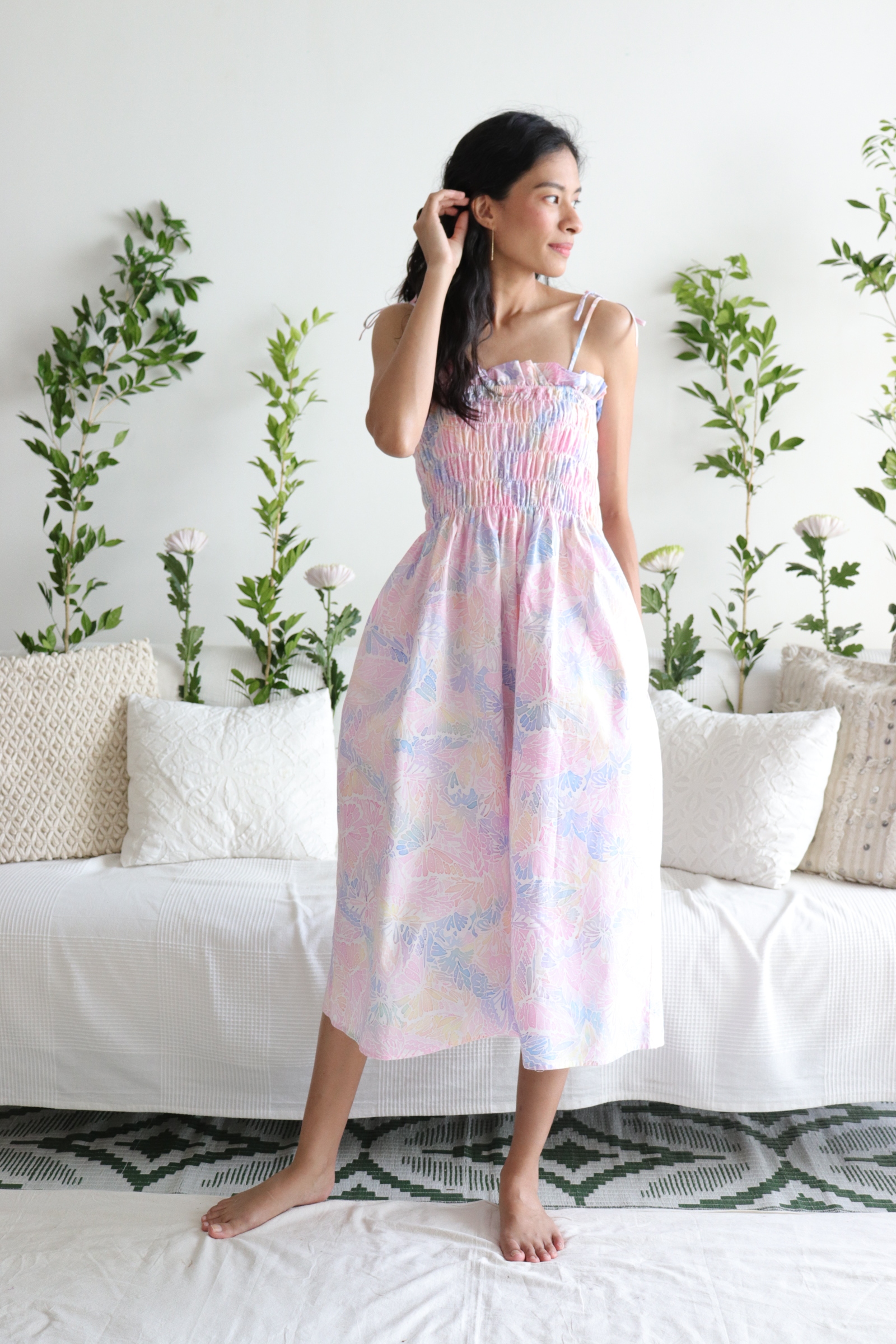 Rainbow Batik Tube Dress - Paddle Pop [ Handmade ]