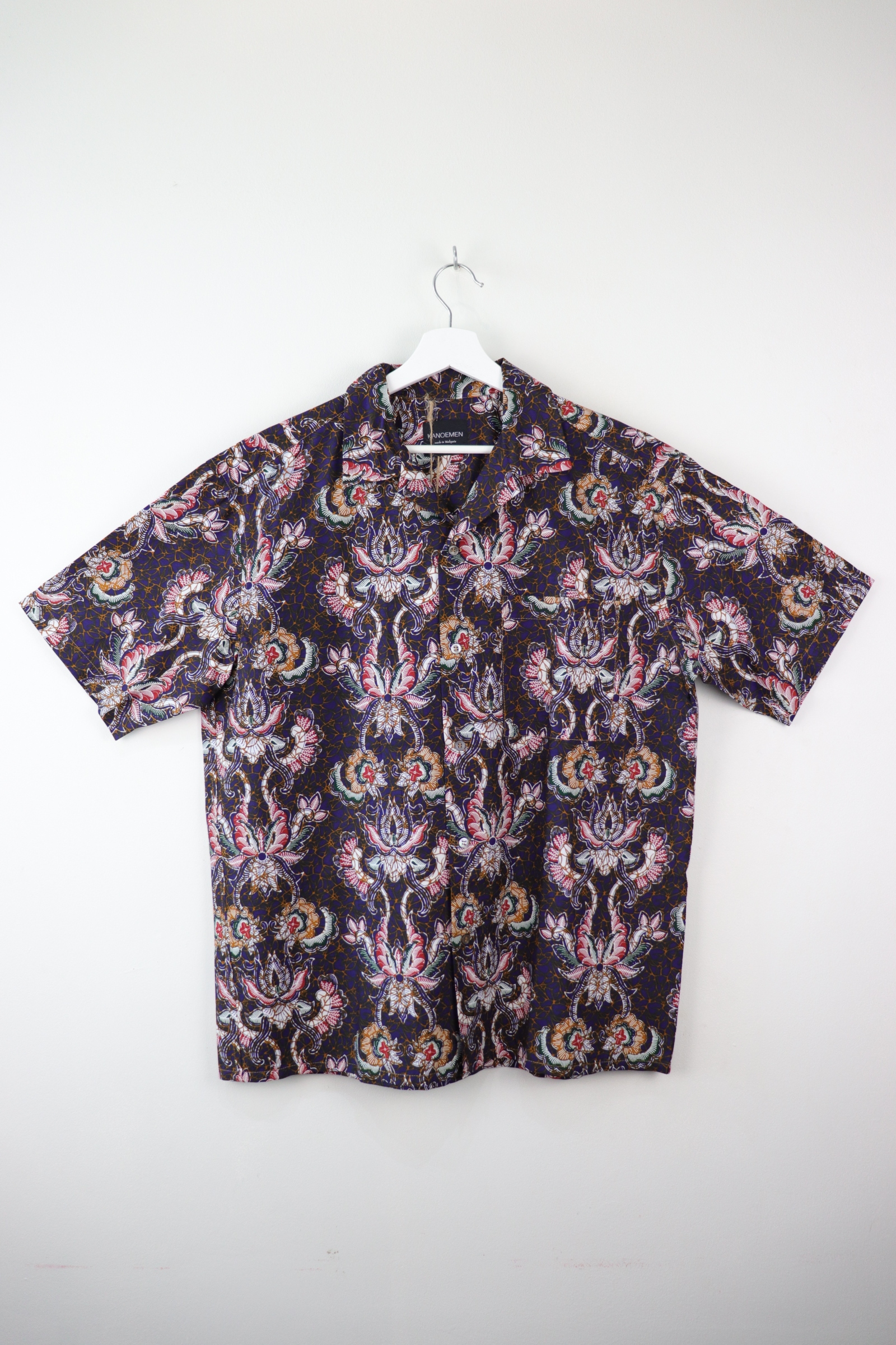 Mens Open Collar Shirt - Strength (Blue) (XL)