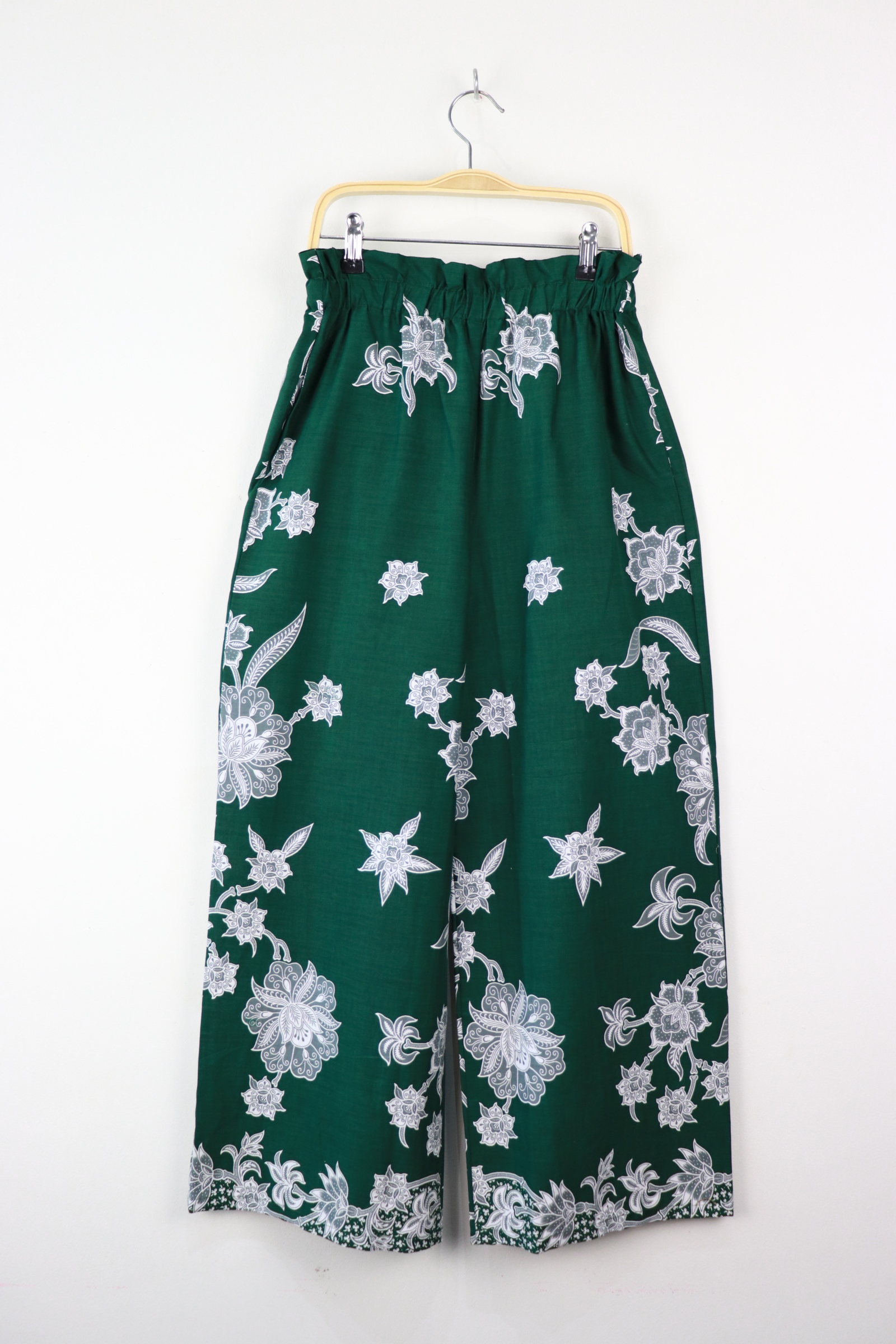 Batik Lounge Pants - Jade Hibiscus (S)
