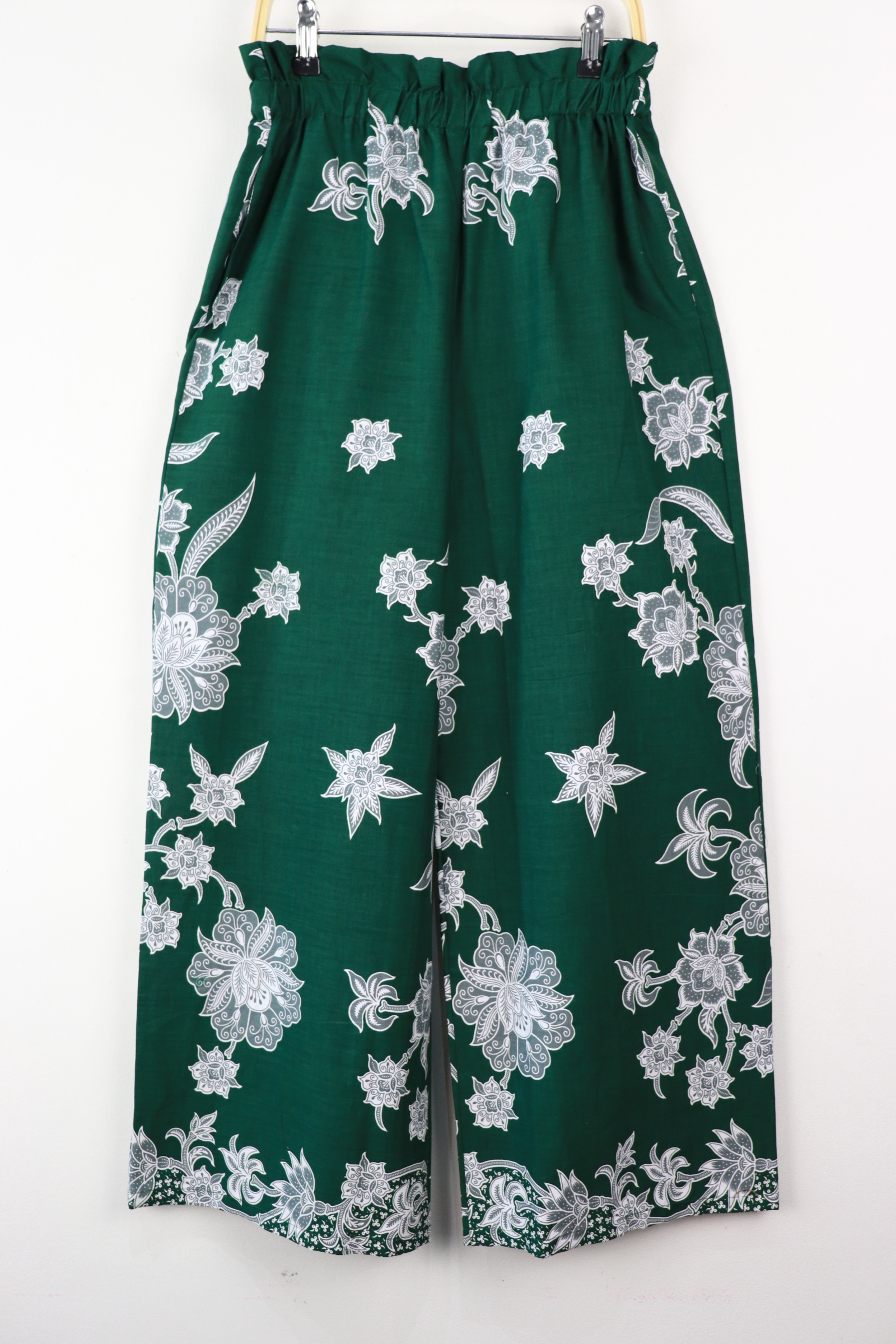 Batik Lounge Pants - Jade Hibiscus (S)
