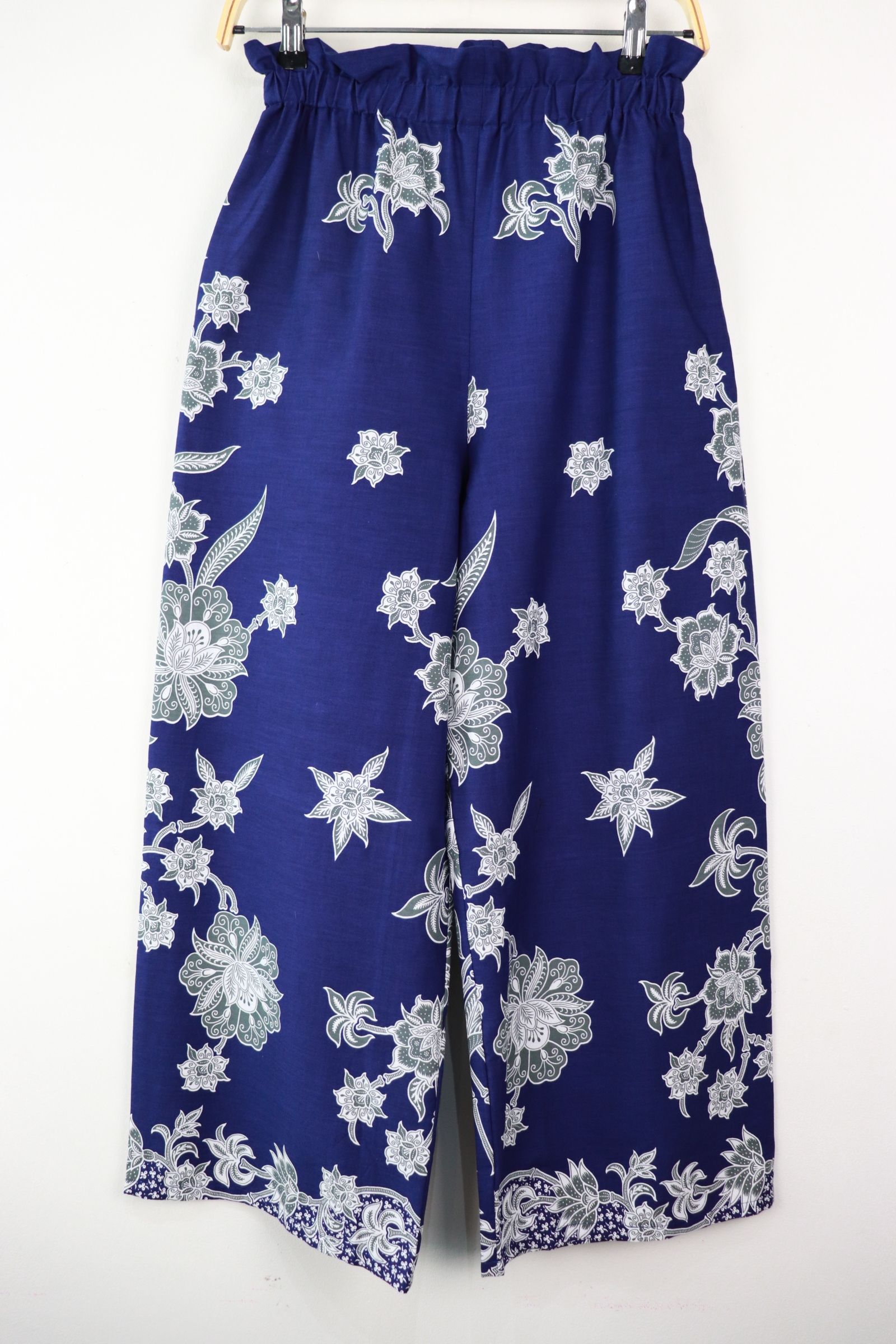 Batik Lounge Pants - Sapphire Hibiscus (S)