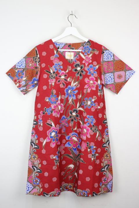 batik-basic-v neck-dress10