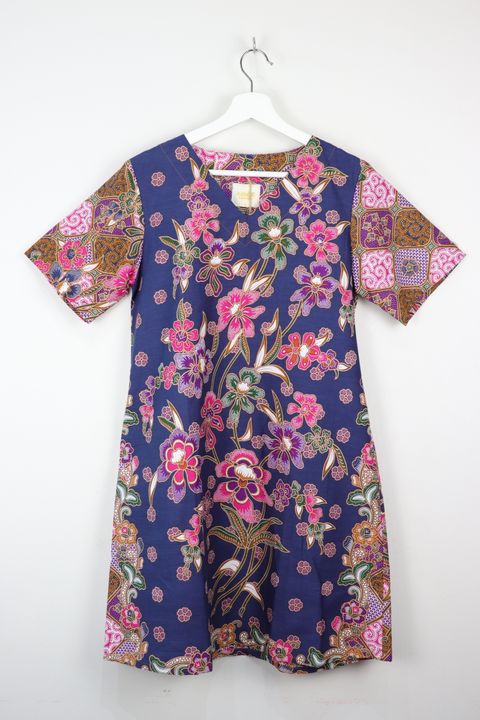 batik-basic-v neck-dress34