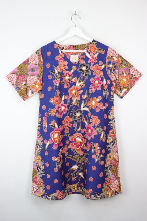 batik-basic-v neck-dress92