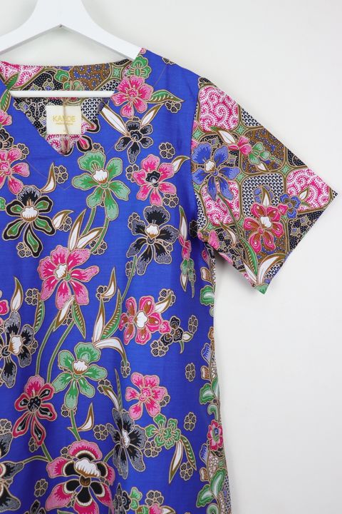 batik-basic-v neck-dress102