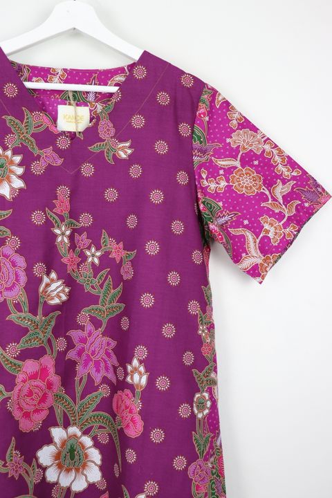batik-basic-v neck-dress153