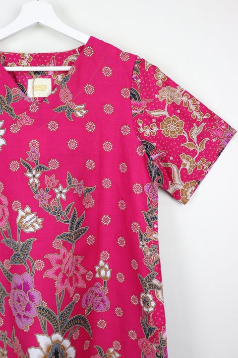 batik-basic-v neck-dress177