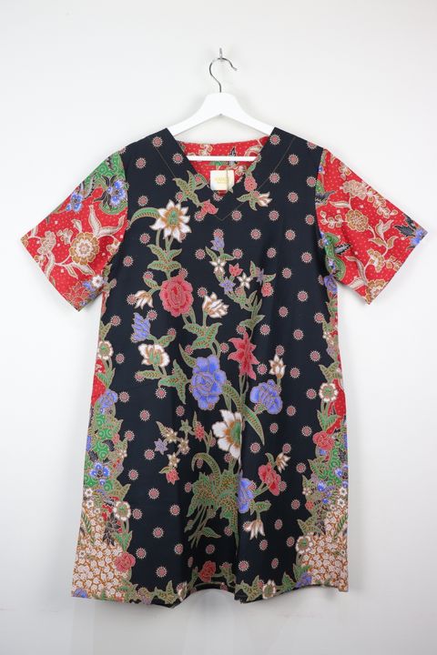 batik-basic-v neck-dress183