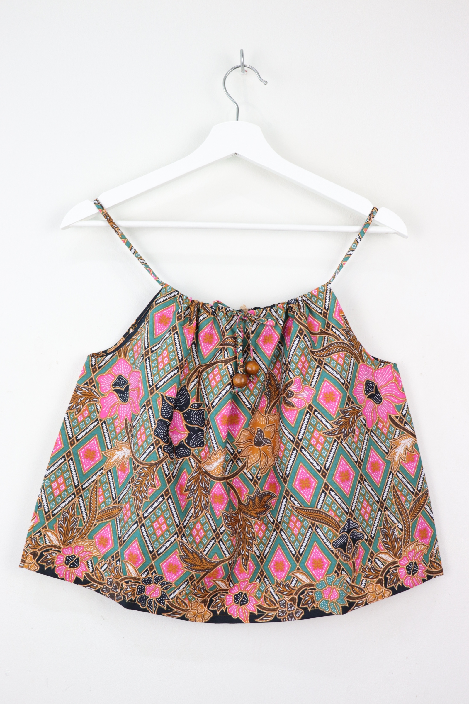 Getaway Batik Top - Teal Tiles (S/M/L)
