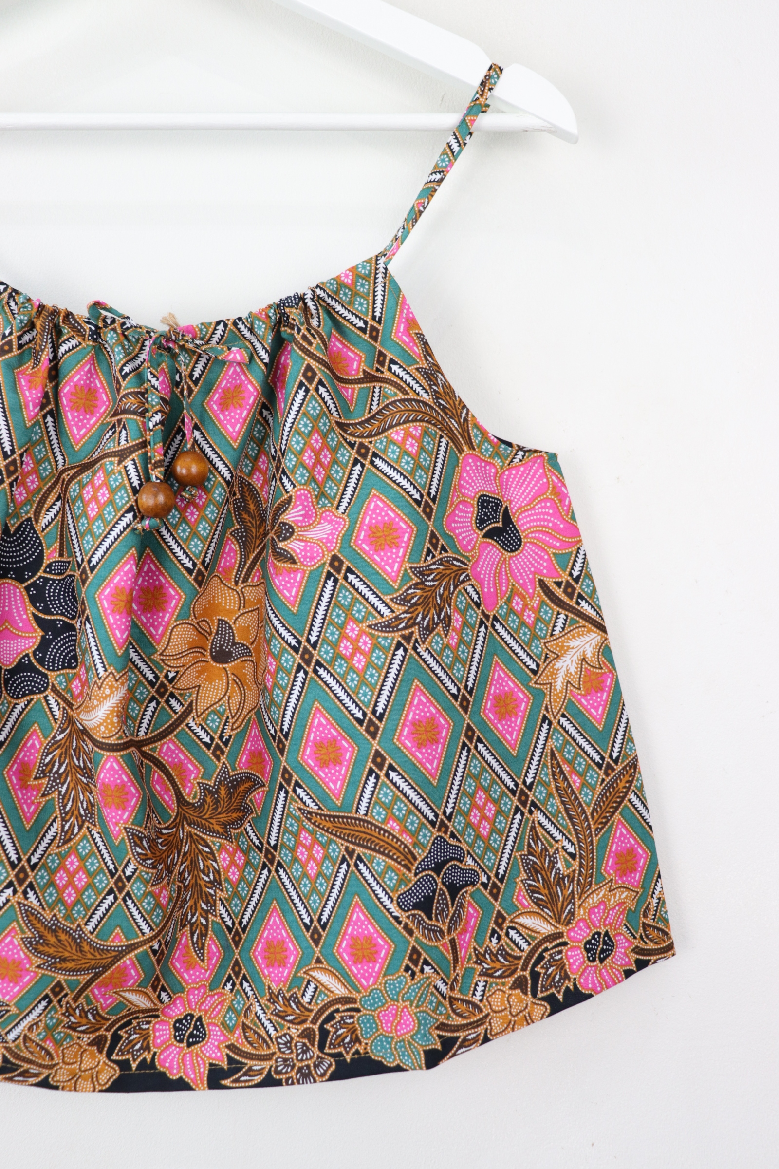 Getaway Batik Top - Teal Tiles (S/M/L)